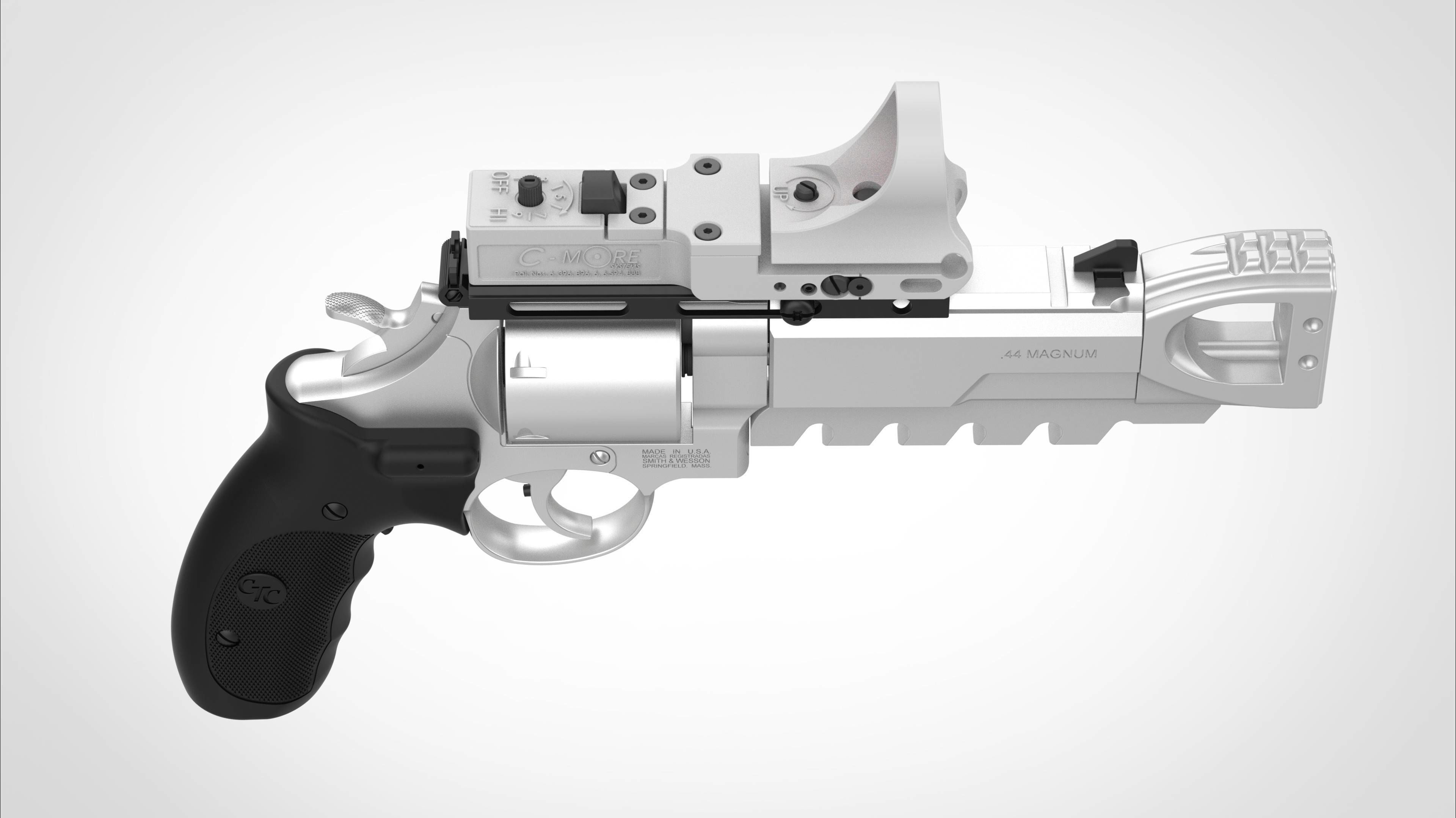 Modified Smith  Wesson 629 Perfomance from the  movie xXx 2003 3D model_9