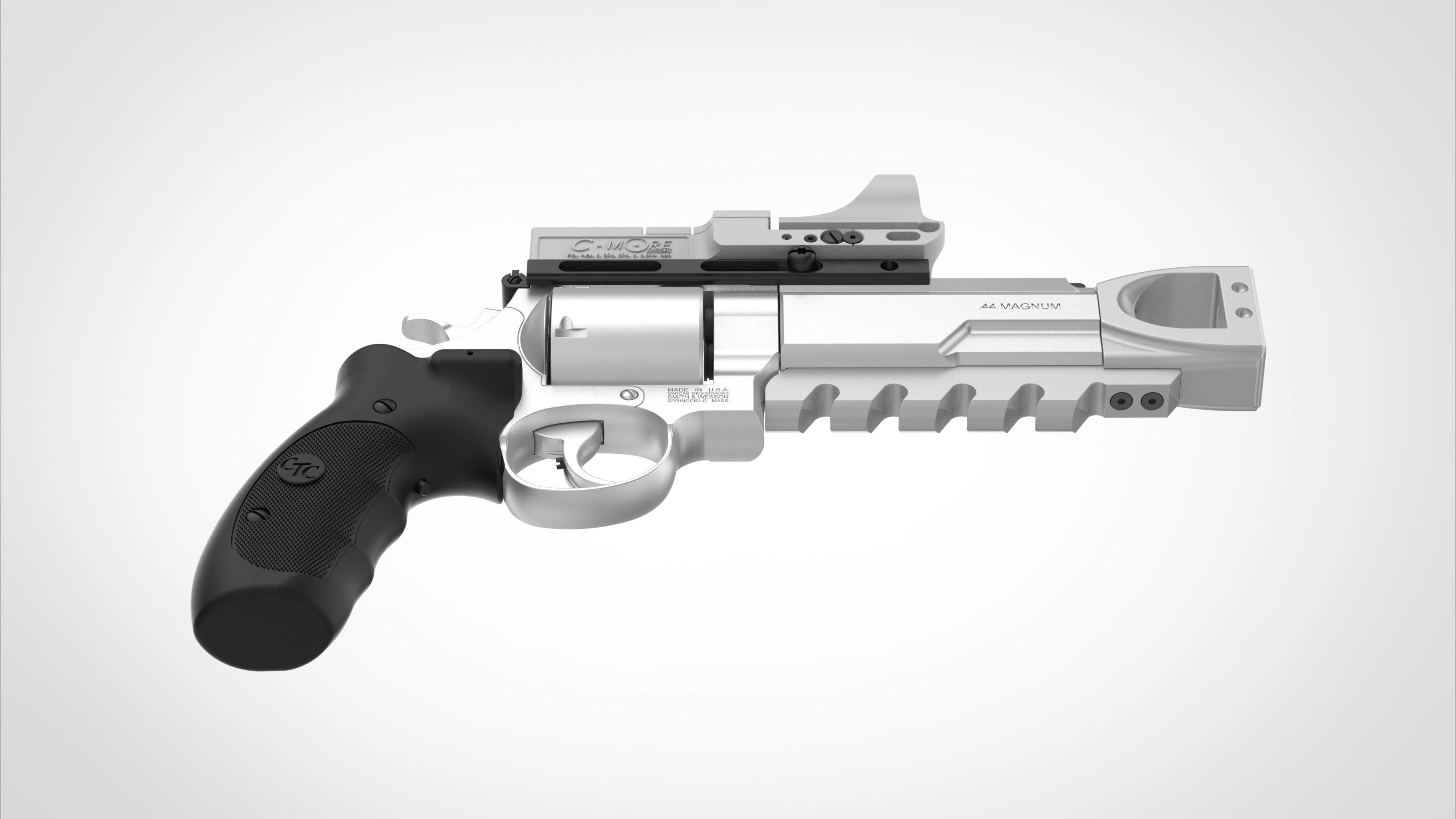 Modified Smith  Wesson 629 Perfomance from the  movie xXx 2003 3D model_11