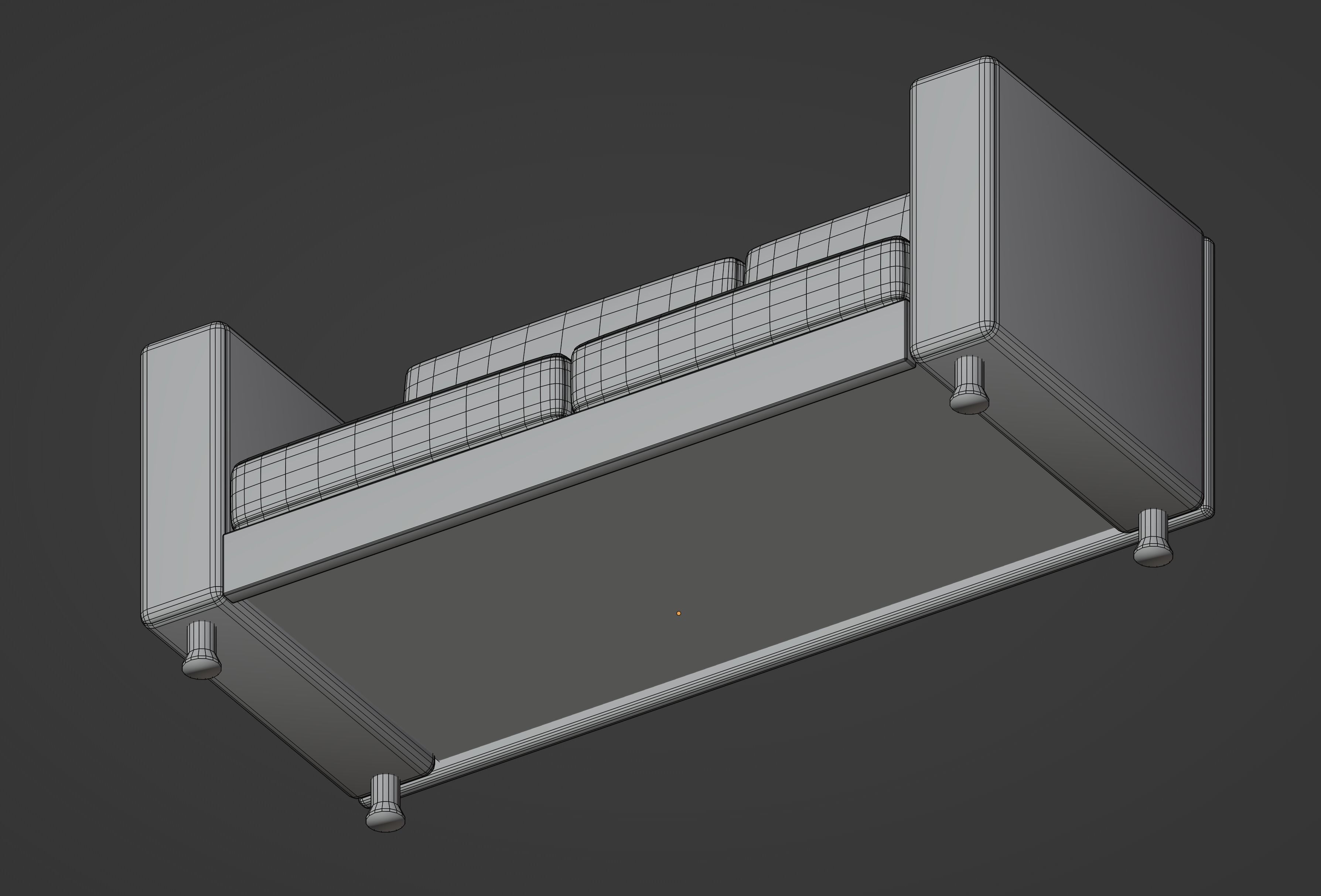 Small Sofa 3D model_16