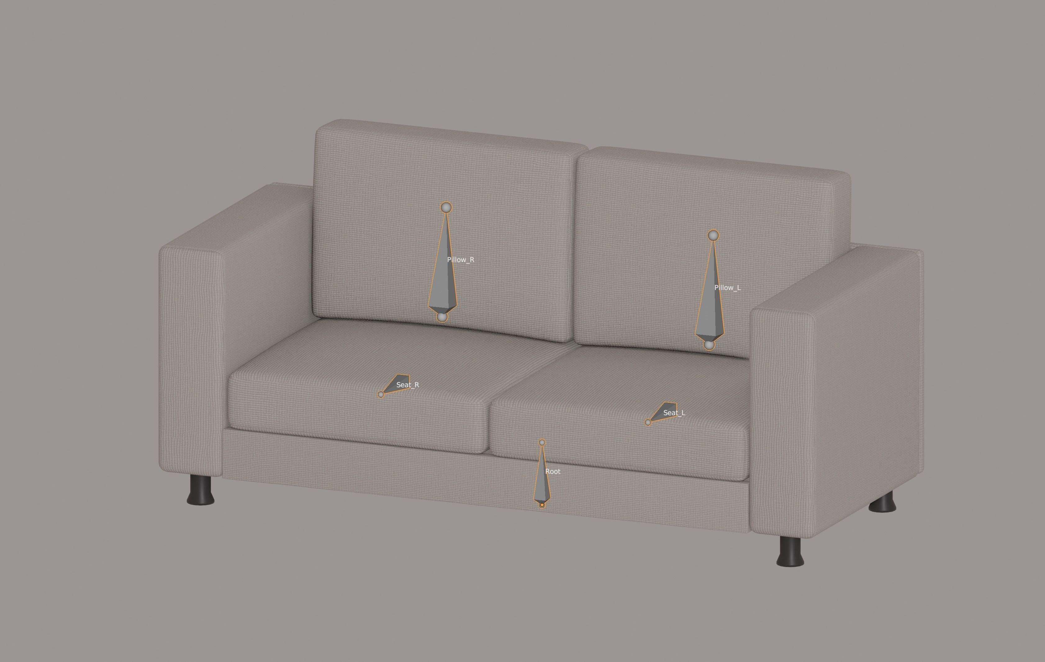 Small Sofa 3D model_14