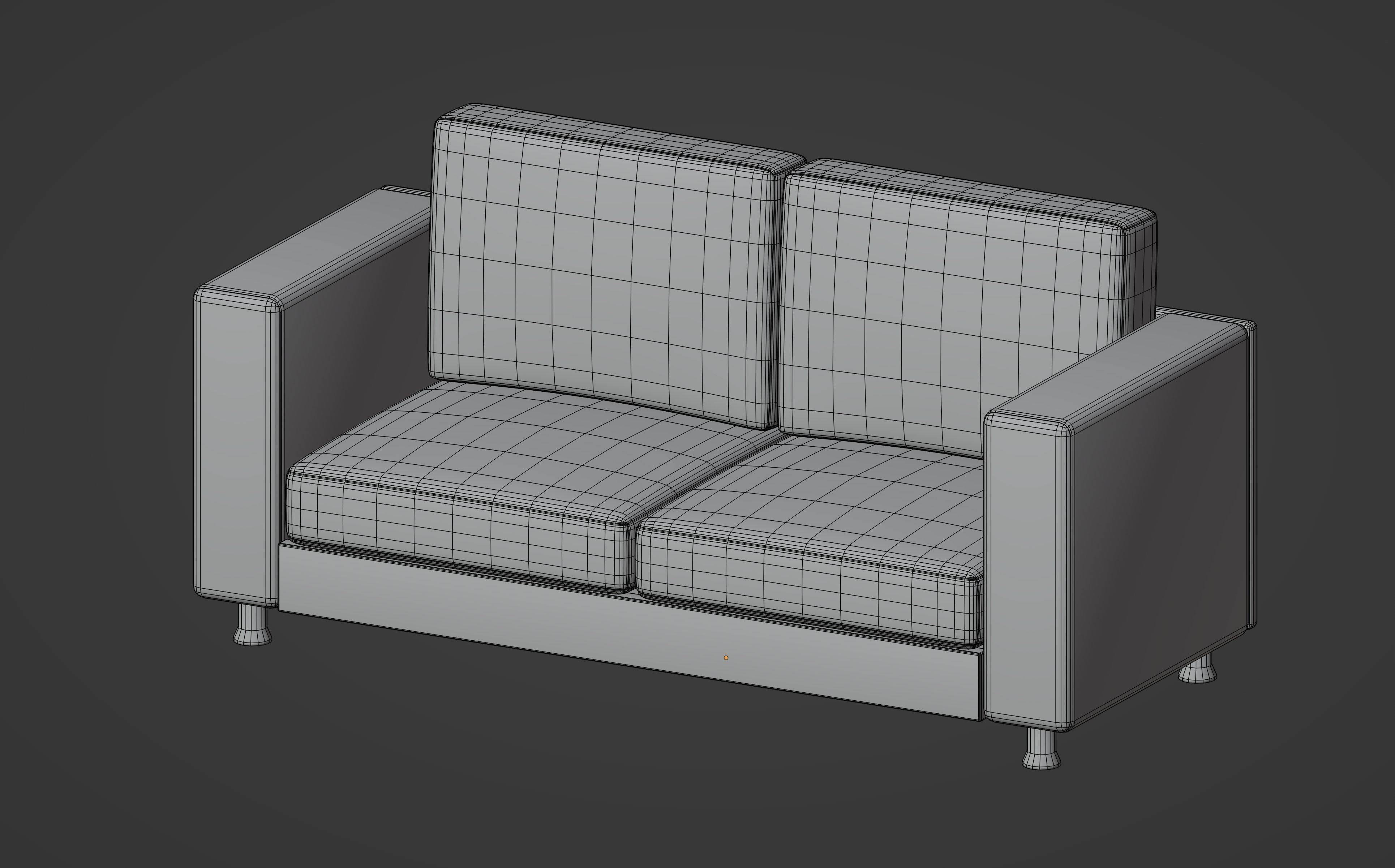 Small Sofa 3D model_15