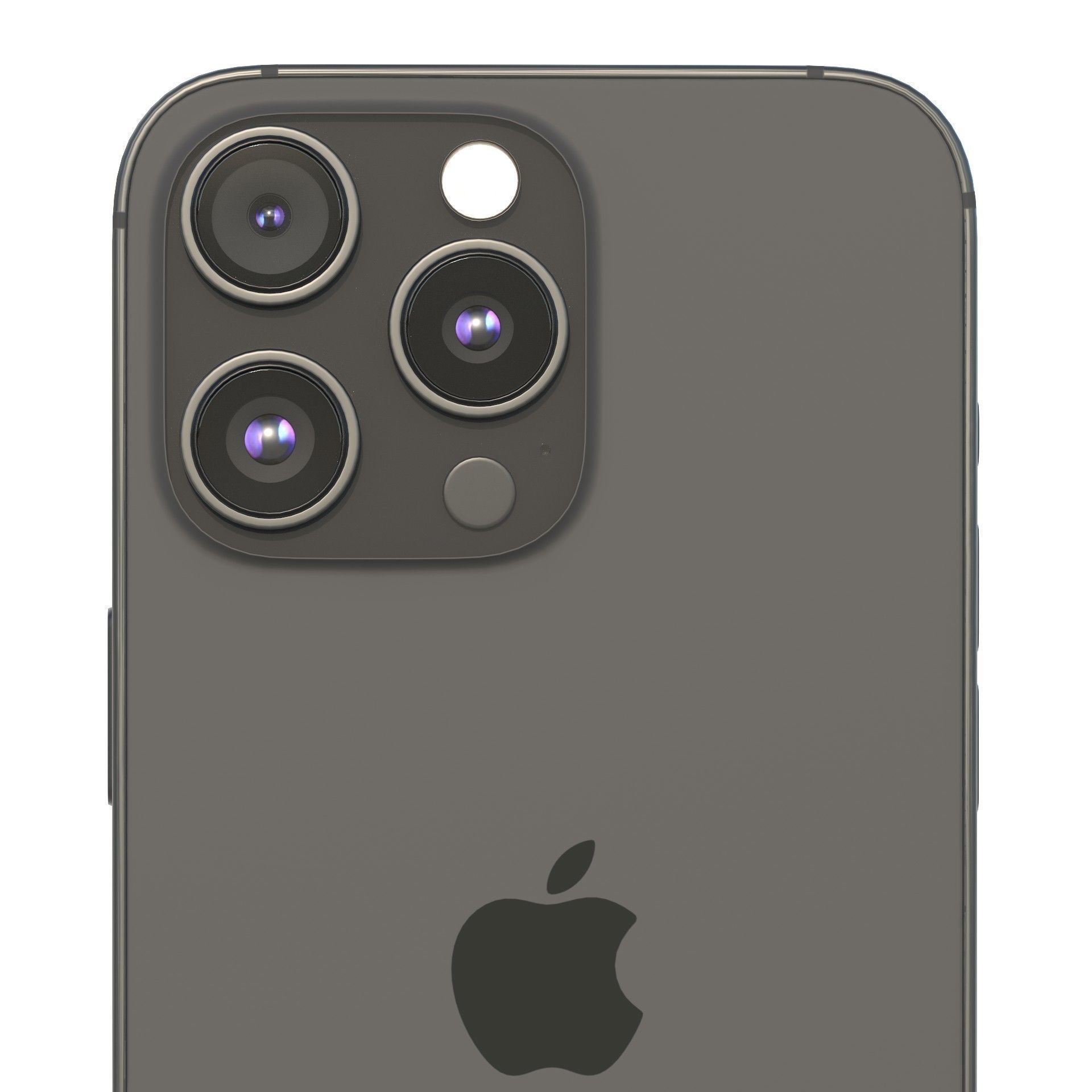 Apple iPhone 15 Pro Black Titanium Low-poly 3D model_18