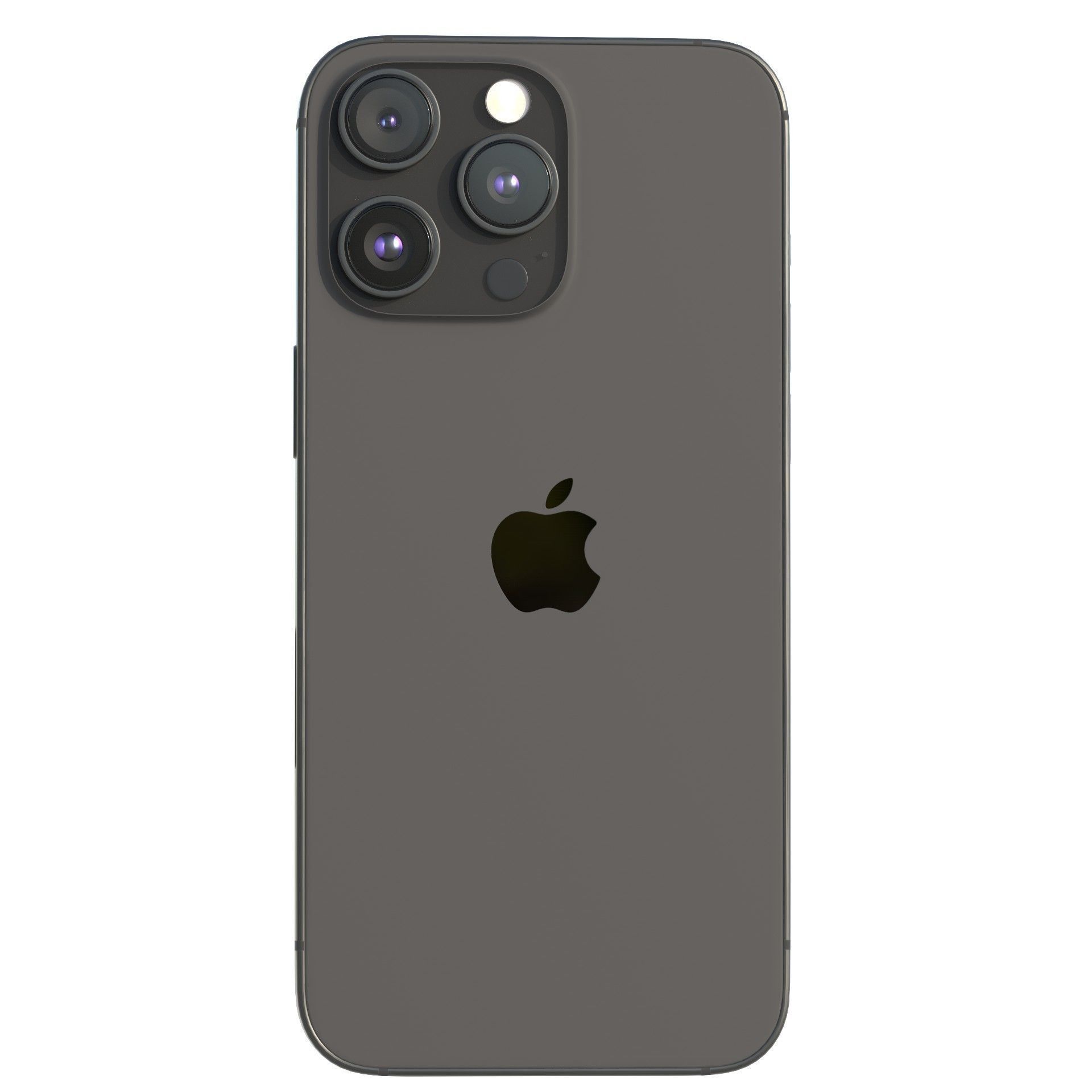 Apple iPhone 15 Pro Black Titanium Low-poly 3D model_14