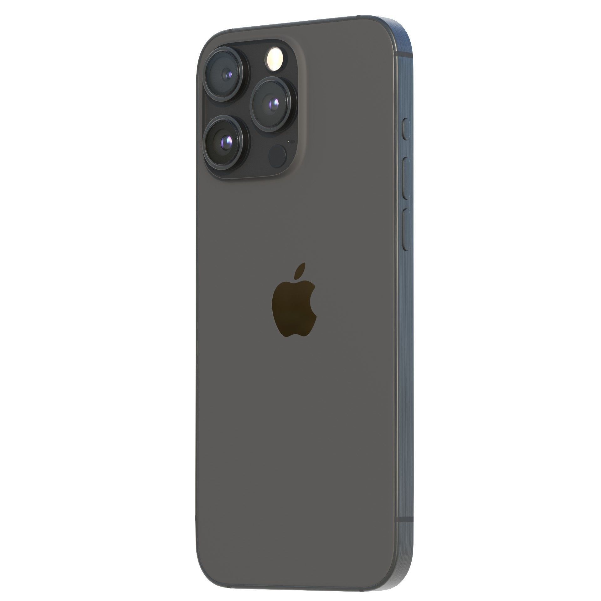 Apple iPhone 15 Pro Black Titanium Low-poly 3D model_15