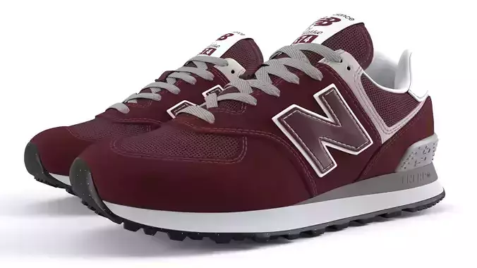 new balance 574 PBR Low-poly 3D model