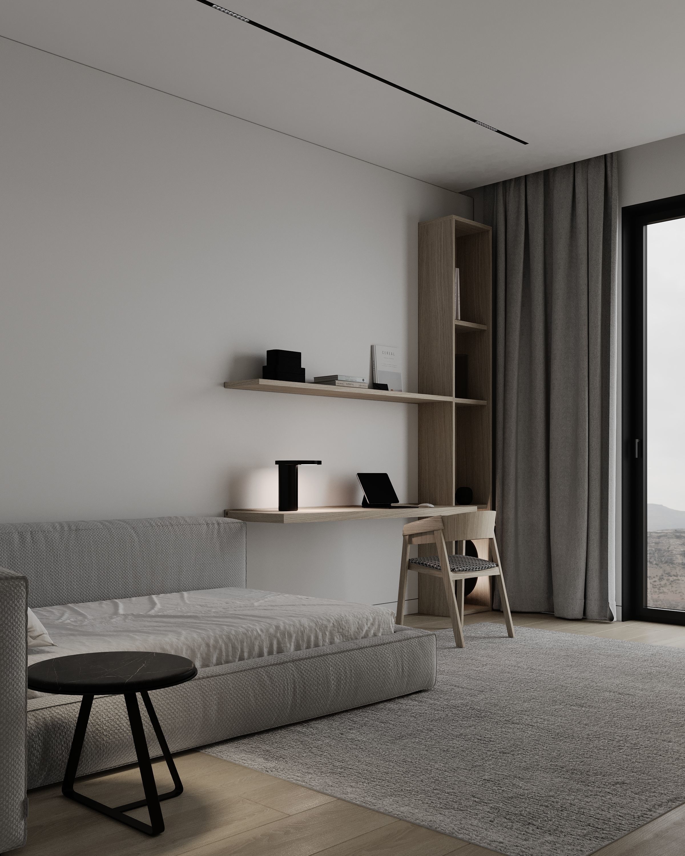 Modern Contemporary Interior Scene Full 3D Model Free 3D model_21