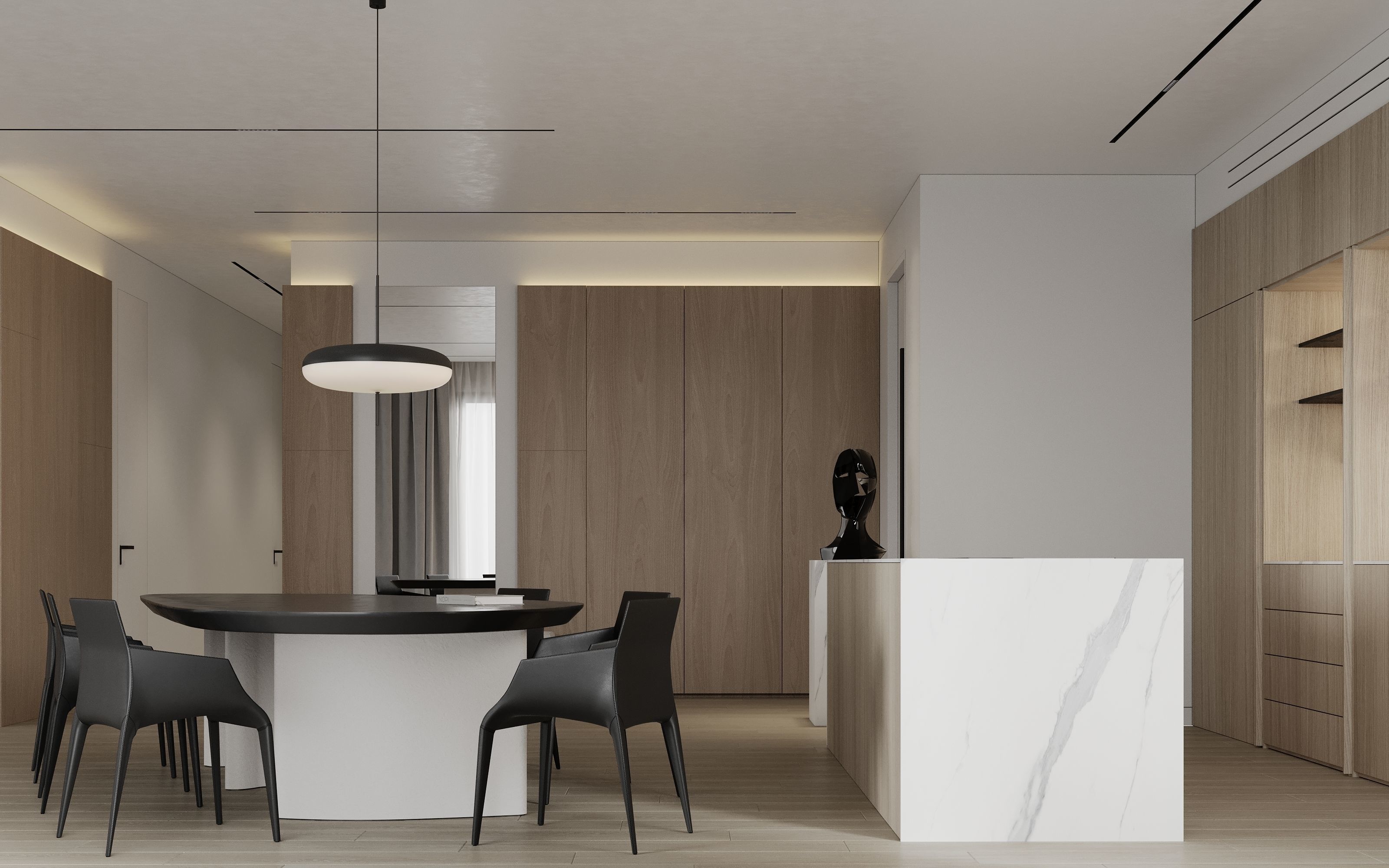 Modern Contemporary Interior Scene Full 3D Model Free 3D model_3