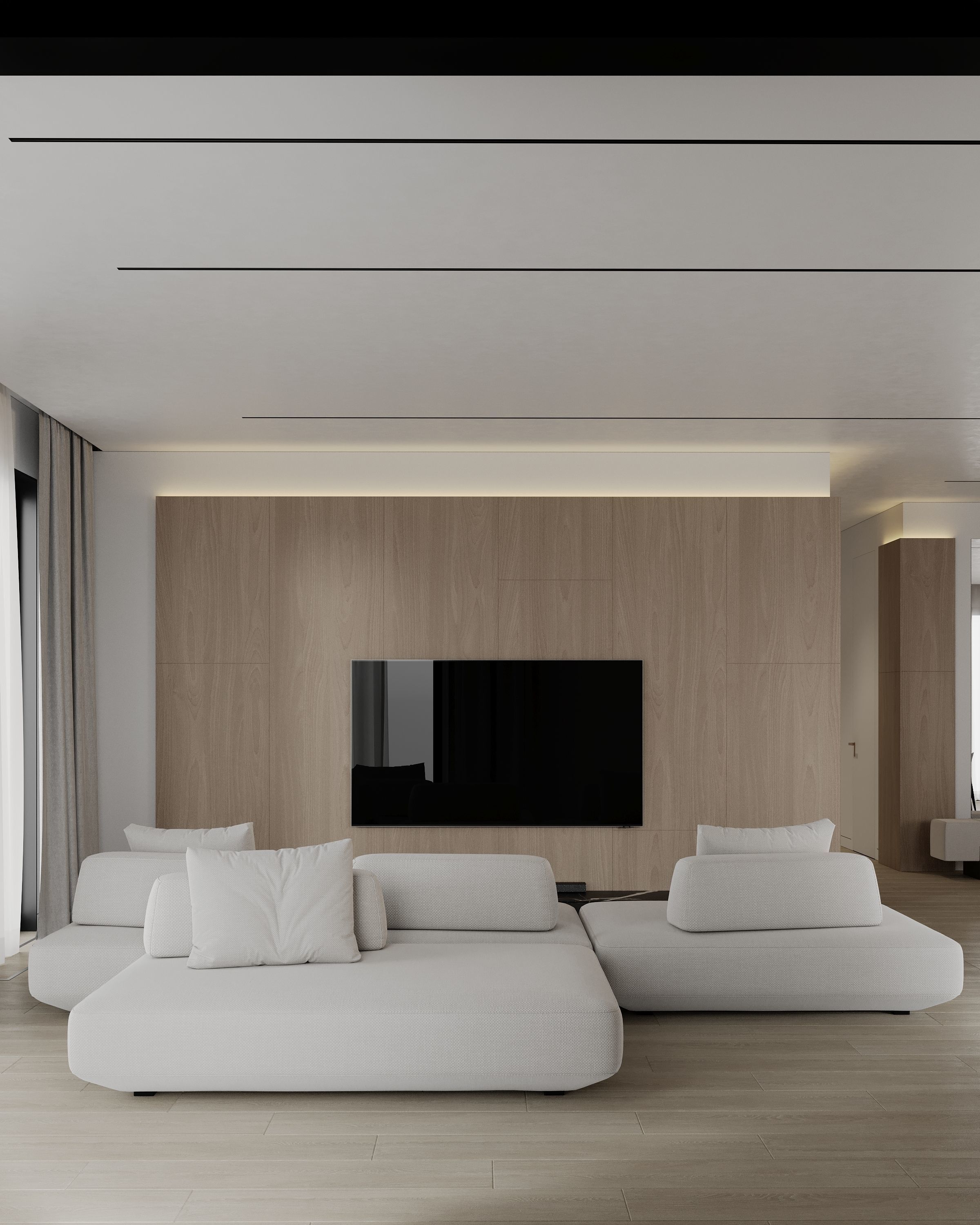 Modern Contemporary Interior Scene Full 3D Model Free 3D model_7
