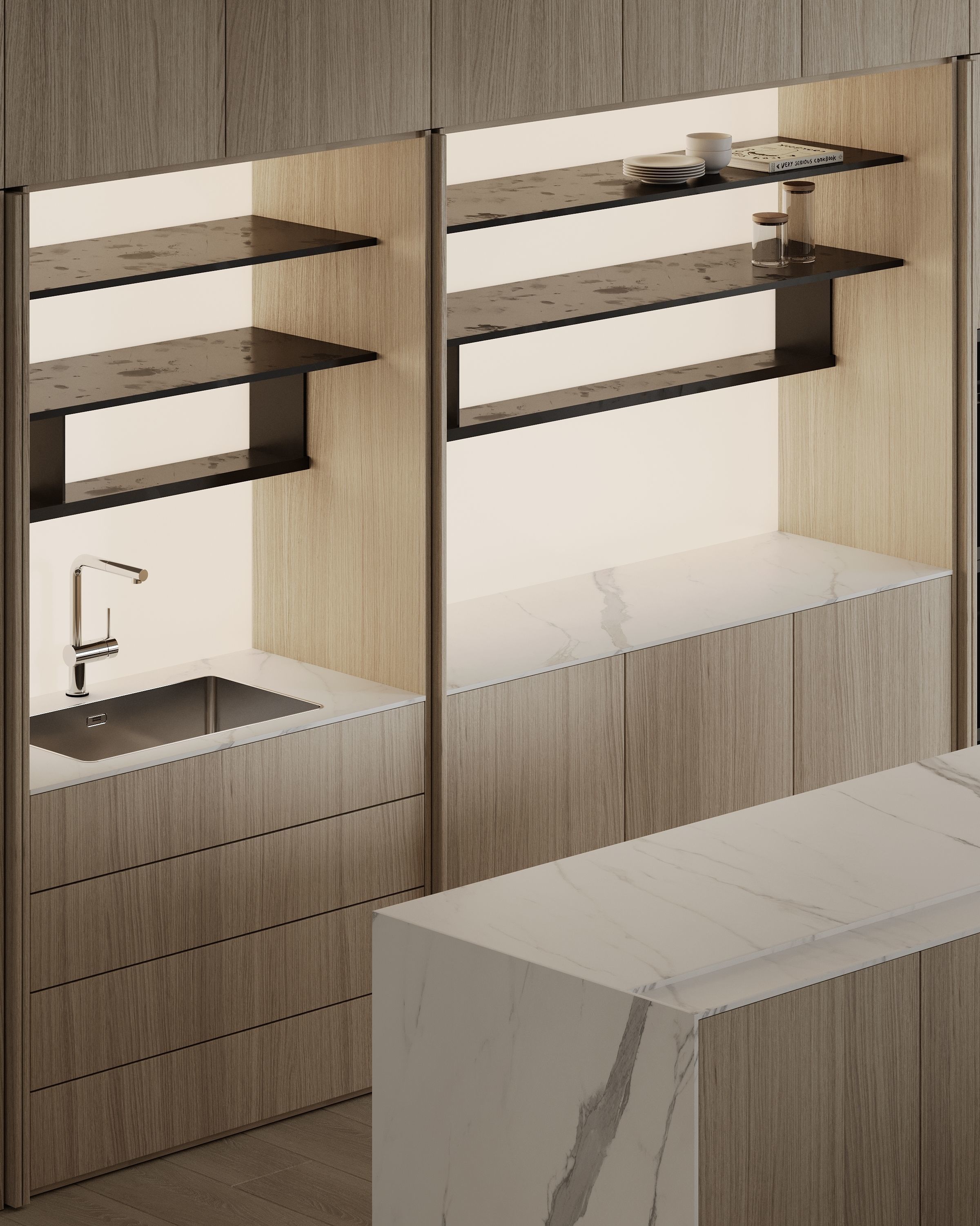 Modern Contemporary Interior Scene Full 3D Model Free 3D model_5