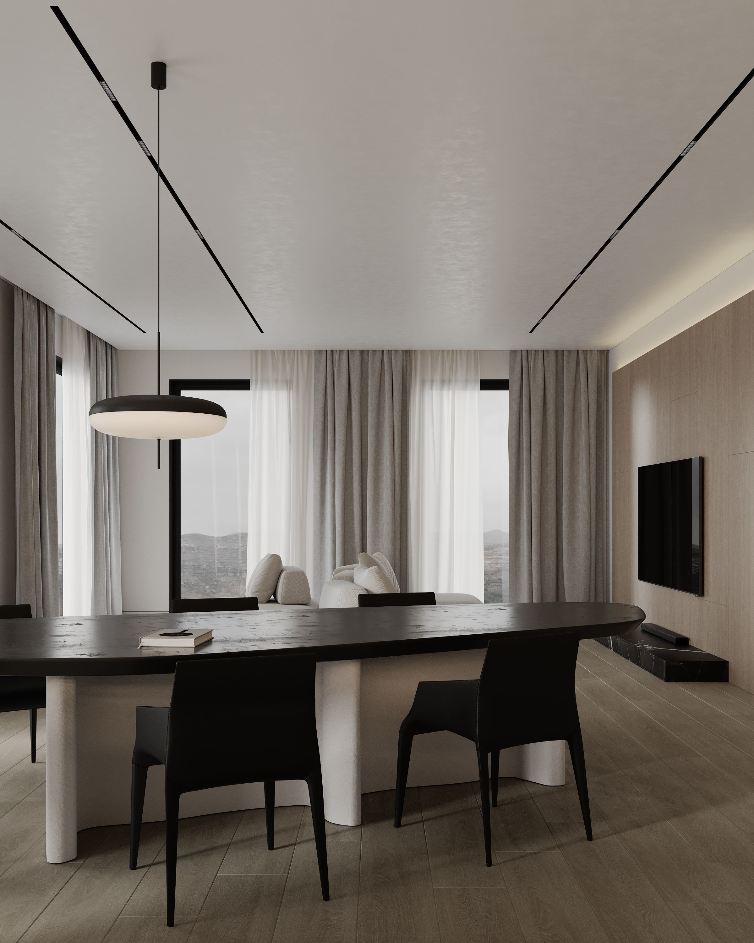 Modern Contemporary Interior Scene Full 3D Model Free 3D model_11