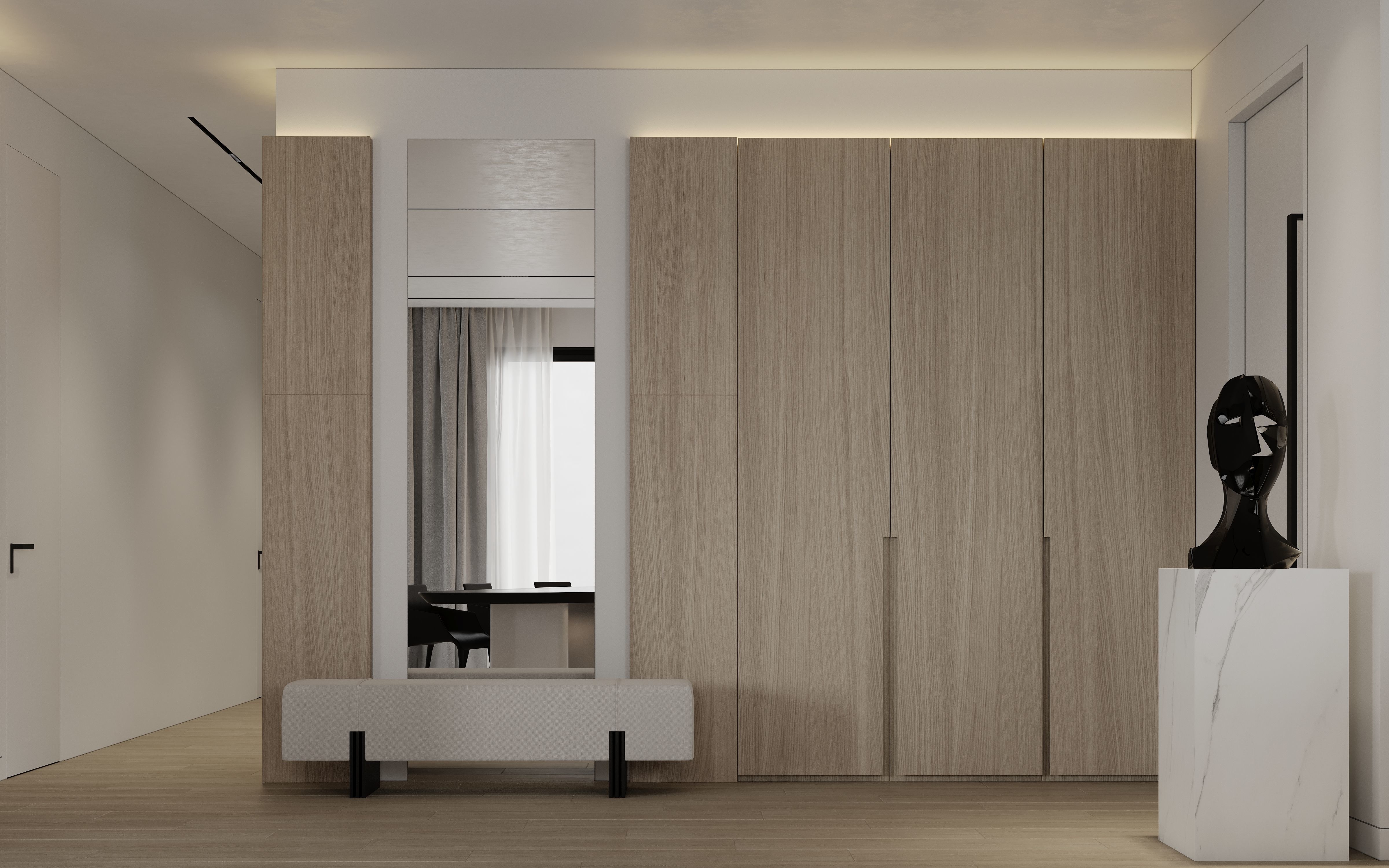 Modern Contemporary Interior Scene Full 3D Model Free 3D model_12