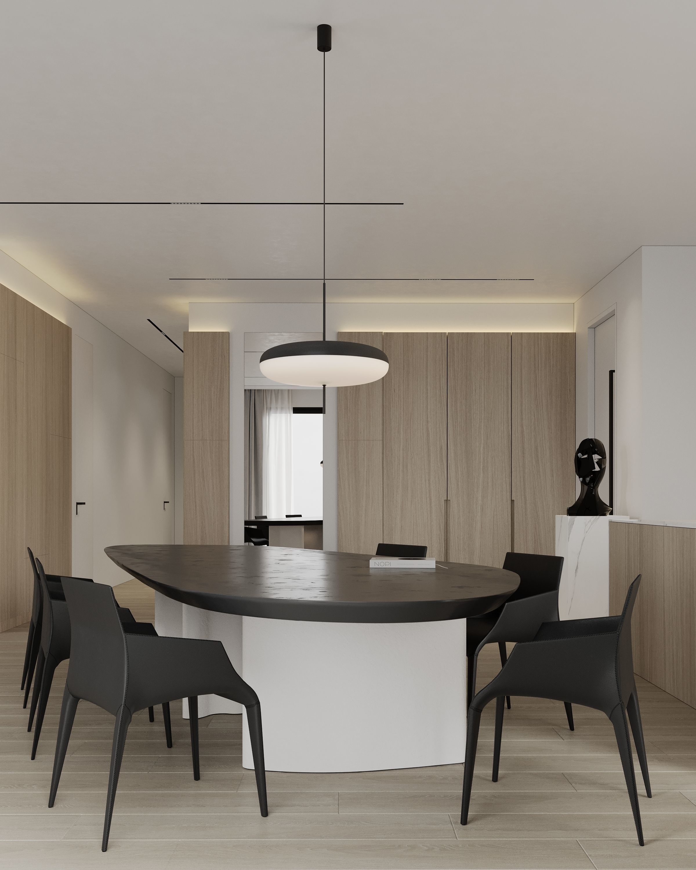 Modern Contemporary Interior Scene Full 3D Model Free 3D model_6