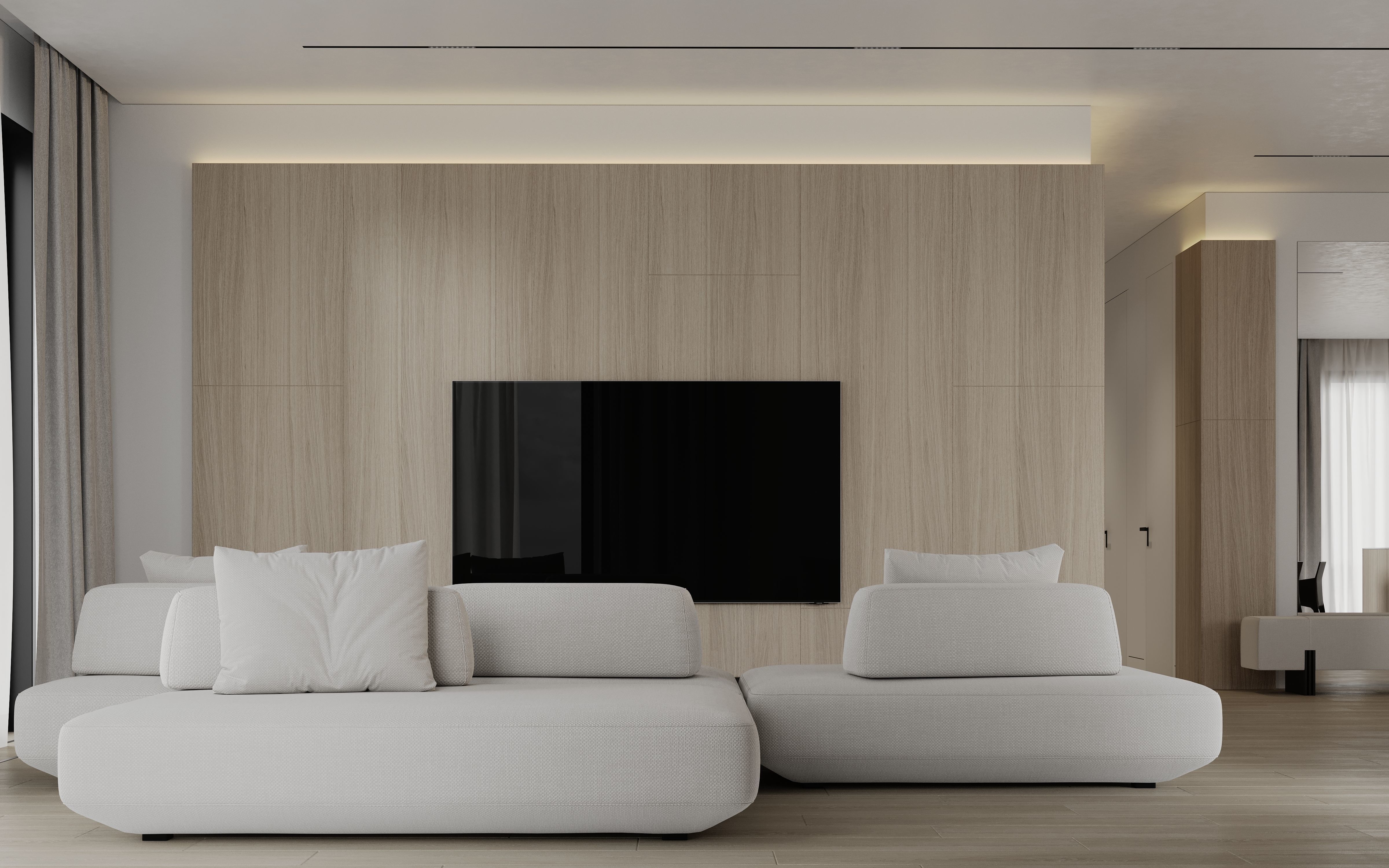 Modern Contemporary Interior Scene Full 3D Model Free 3D model_10