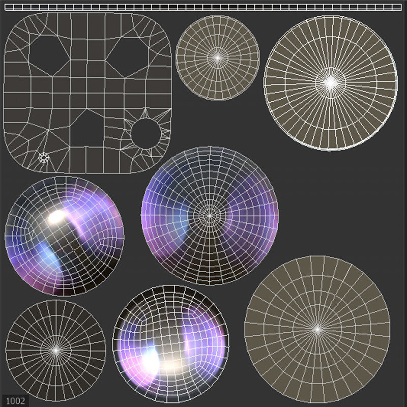 Apple iPhone 15 Pro Blue Titanium Low-poly 3D model_21