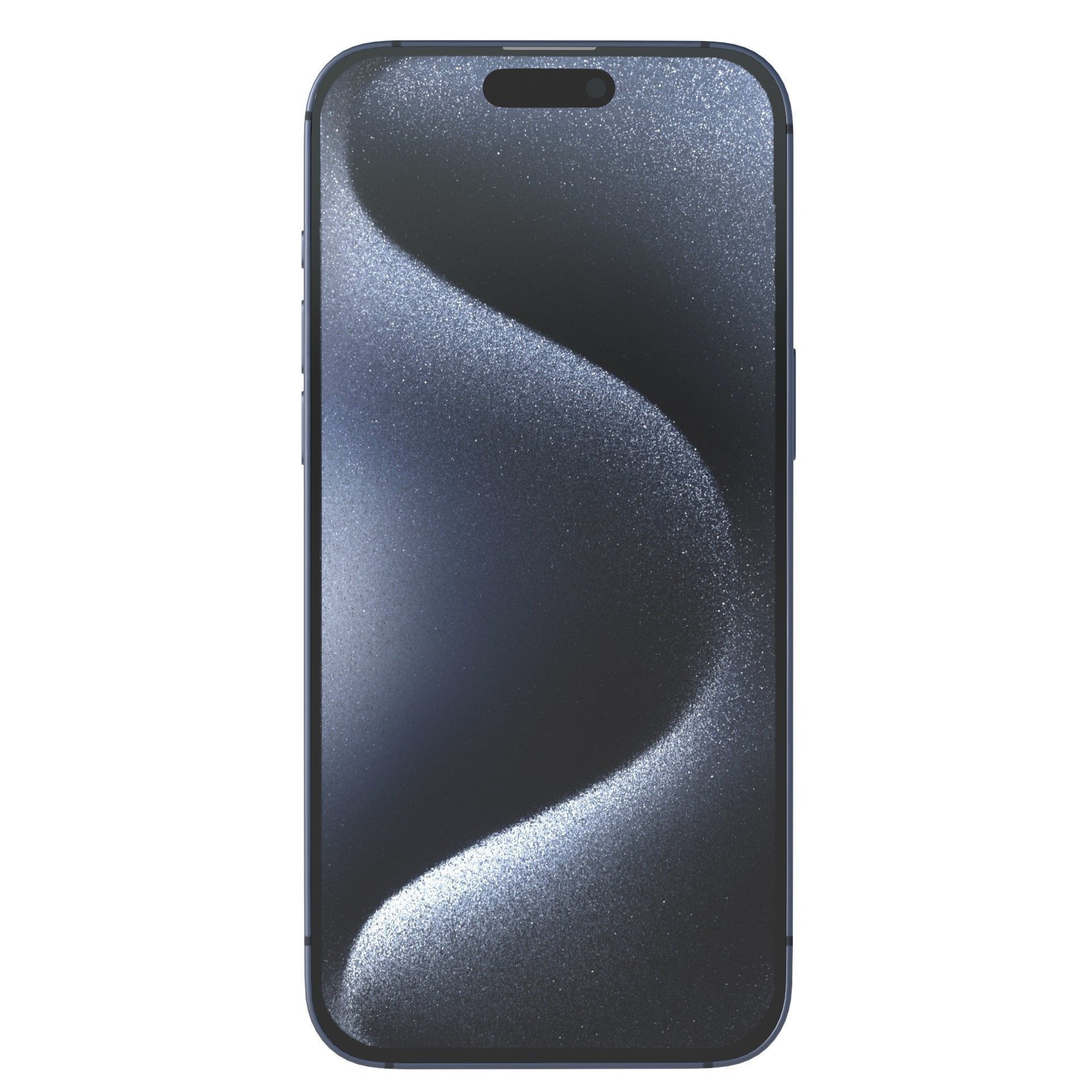 Apple iPhone 15 Pro Blue Titanium Low-poly 3D model_5