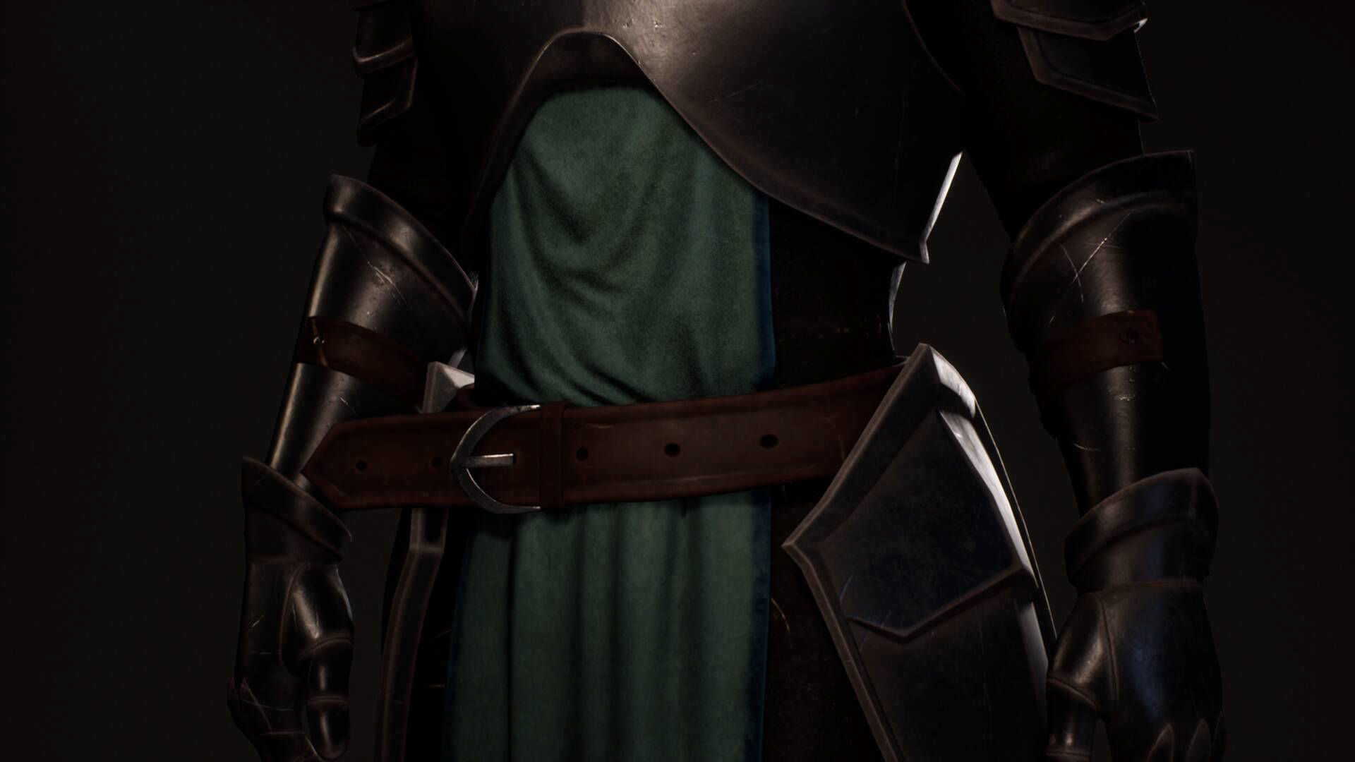 Warrior Lucas - M1 Animated Rigged Game Character Low-poly 3D model_6