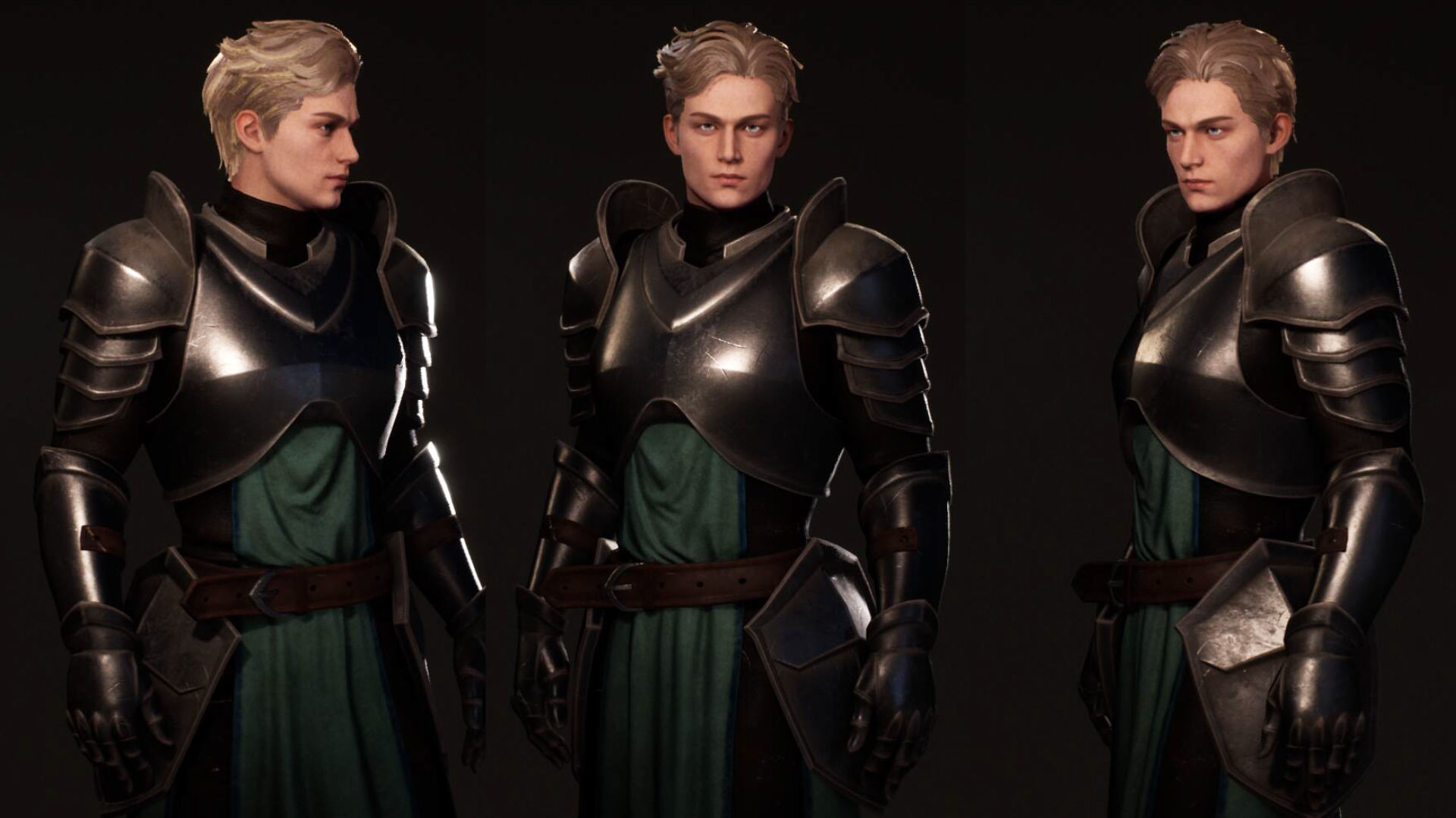 Warrior Lucas - M1 Animated Rigged Game Character Low-poly 3D model_23