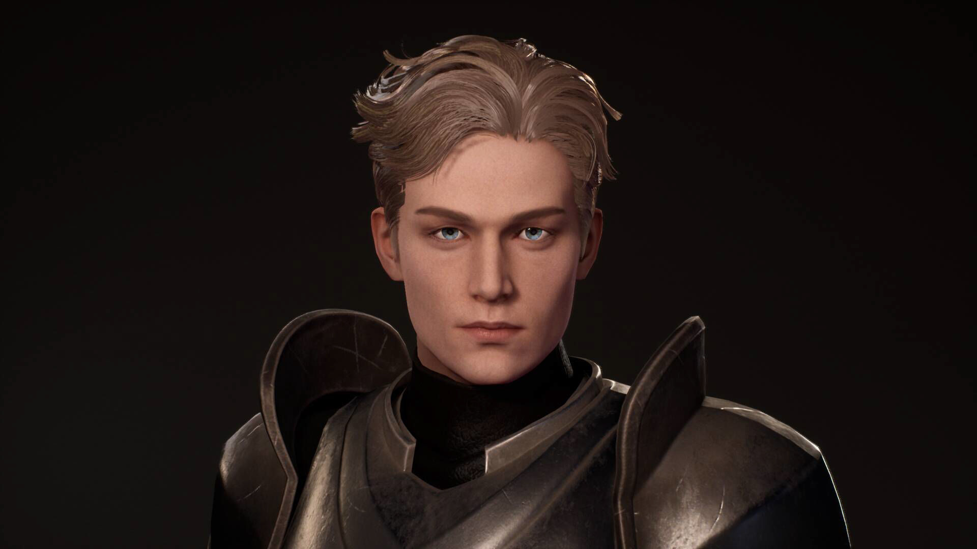 Warrior Lucas - M1 Animated Rigged Game Character Low-poly 3D model_8