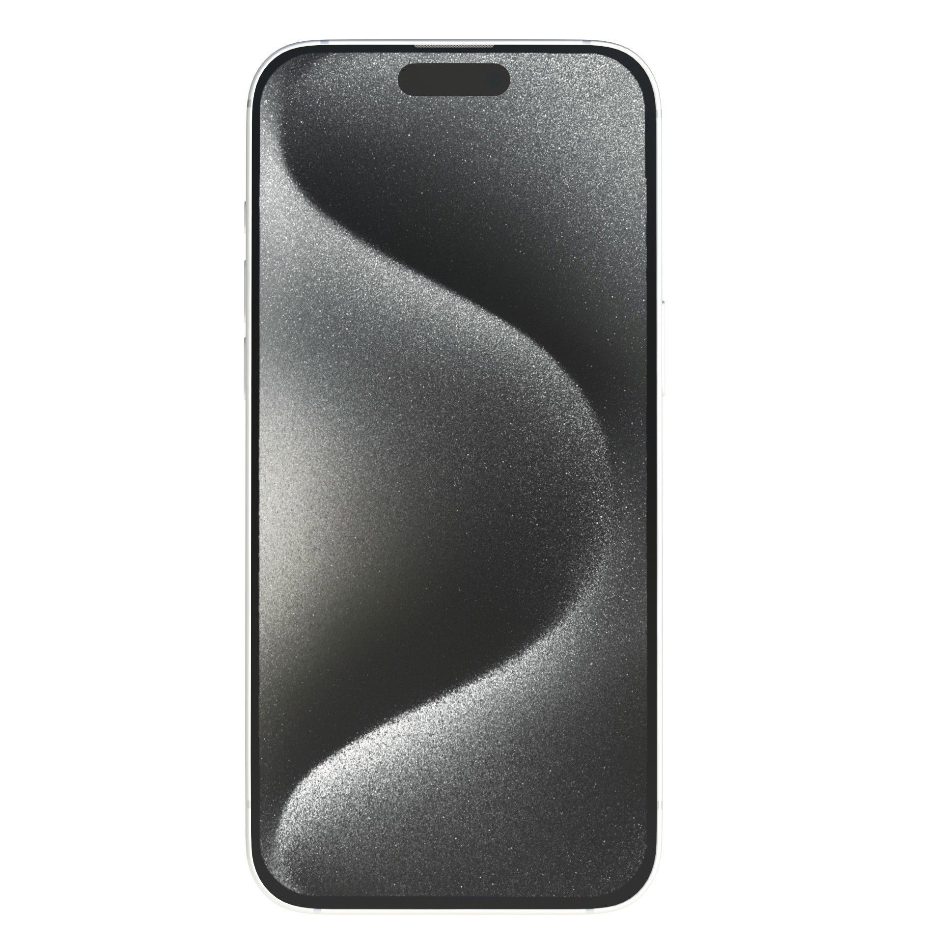 Apple iPhone 15 Pro White Titanium Low-poly 3D model_3