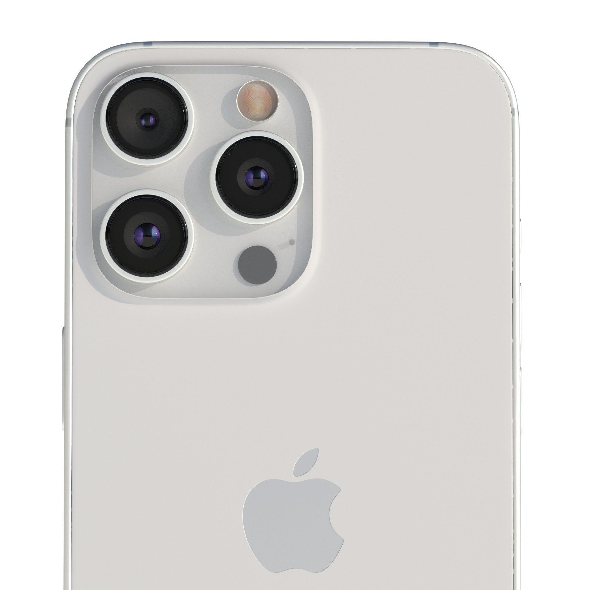 Apple iPhone 15 Pro White Titanium Low-poly 3D model_14
