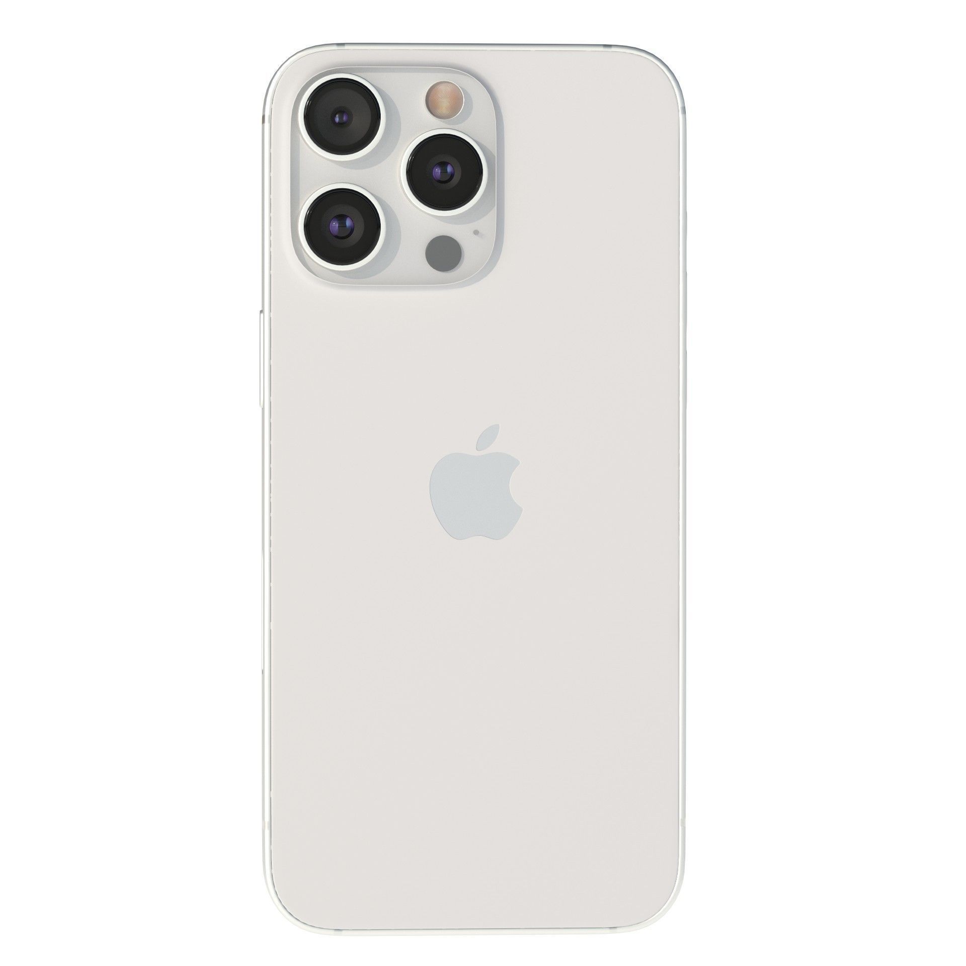 Apple iPhone 15 Pro White Titanium Low-poly 3D model_11