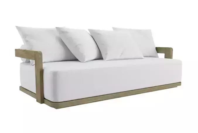 PRADO TEAK SOFA 3D model