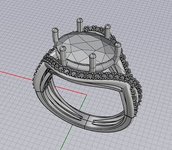 anello intreccio 3D print model