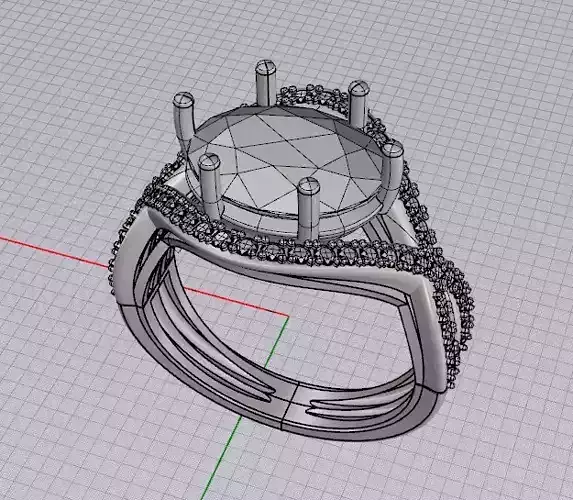 anello intreccio 3D print model