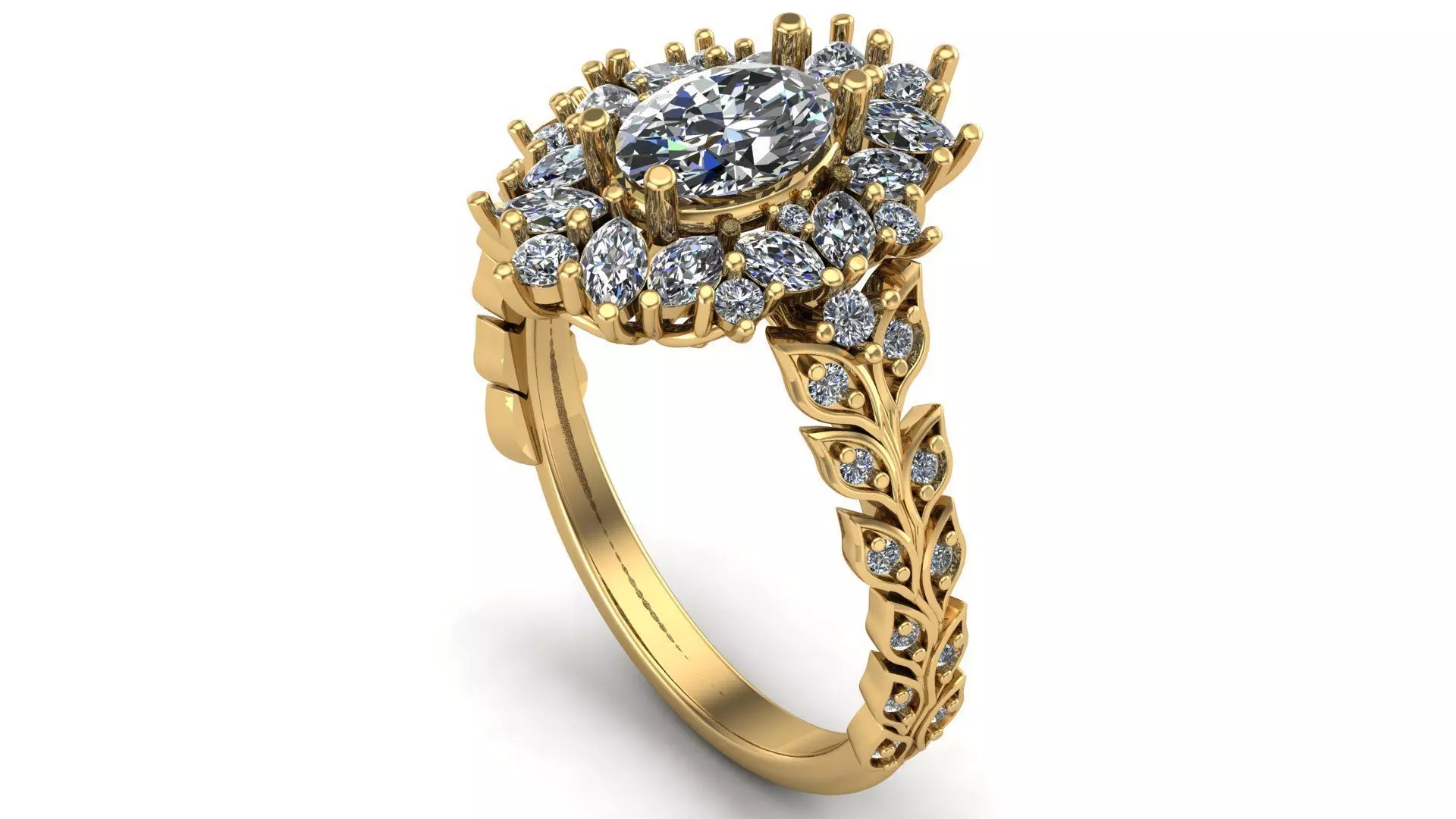 Engagement Ring 3D print model_0