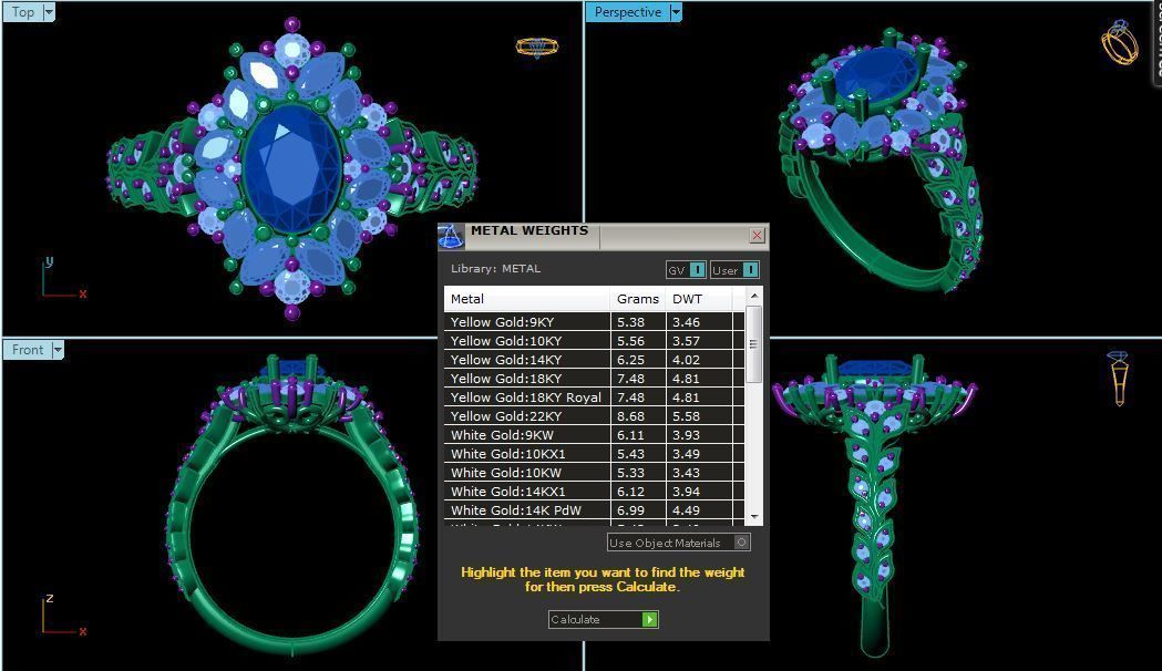 Engagement Ring 3D print model_6