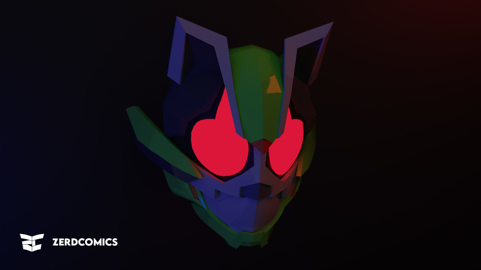 Kamen Rider Tycoon Helmet - Ninja Form 3D model_1