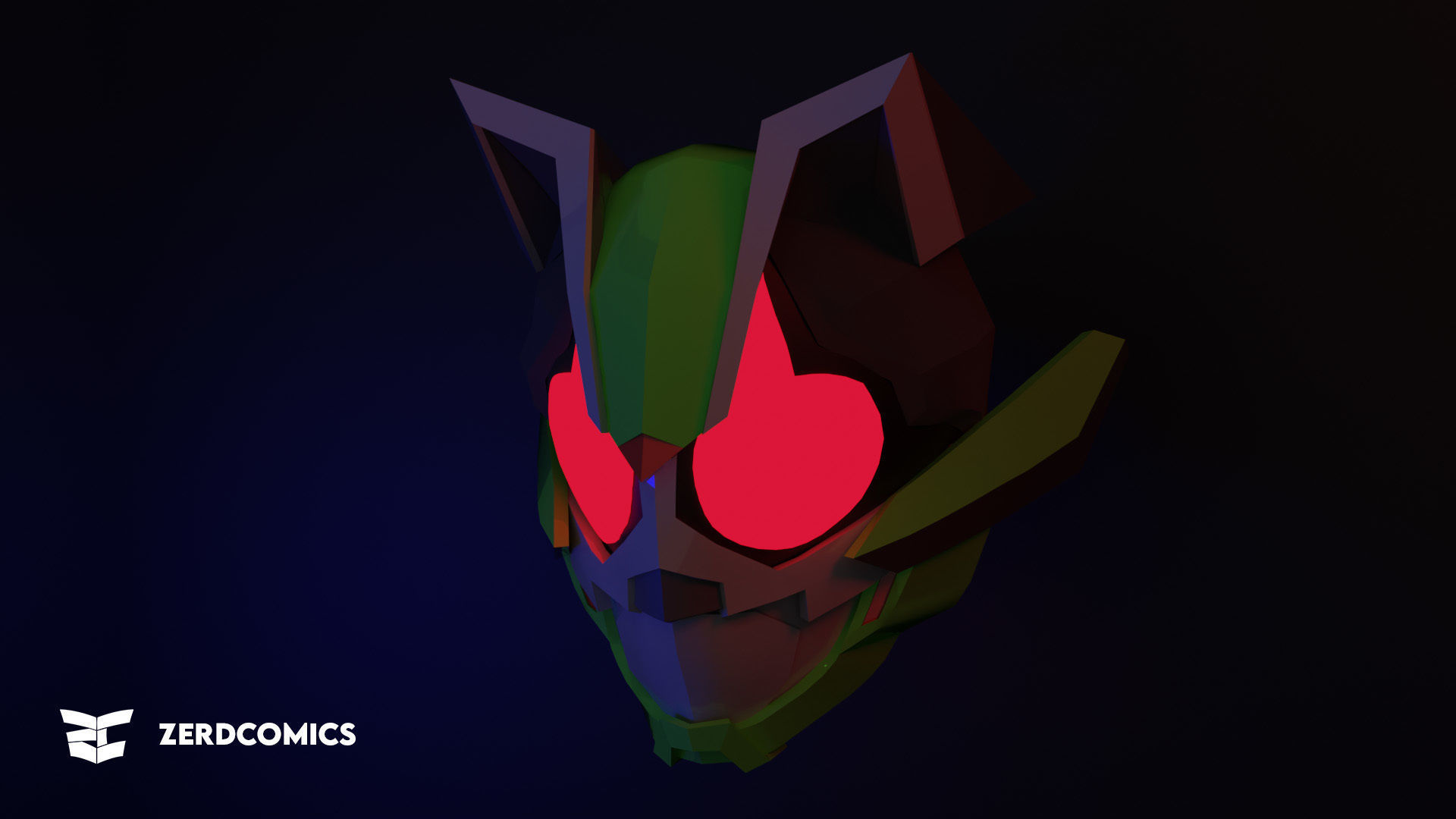 Kamen Rider Tycoon Helmet - Ninja Form 3D model_3