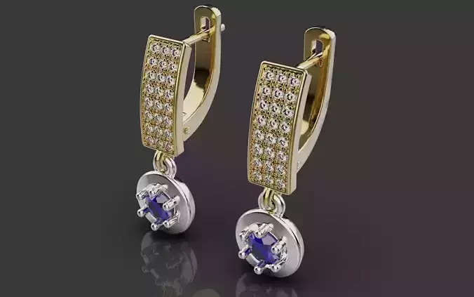 Earrings Women 0093 3D print model