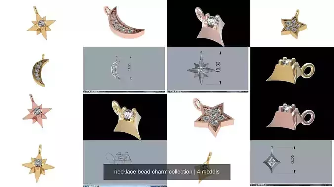 necklace bead charm collection 
