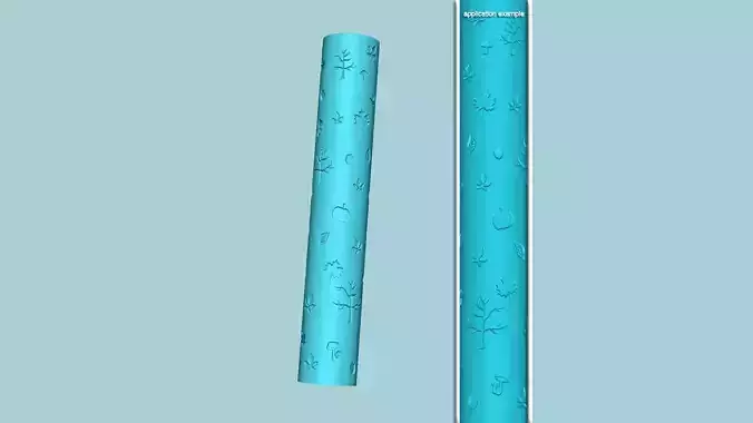 Texture Roll 42 Autumun Negative - Fondant Decoration Maker