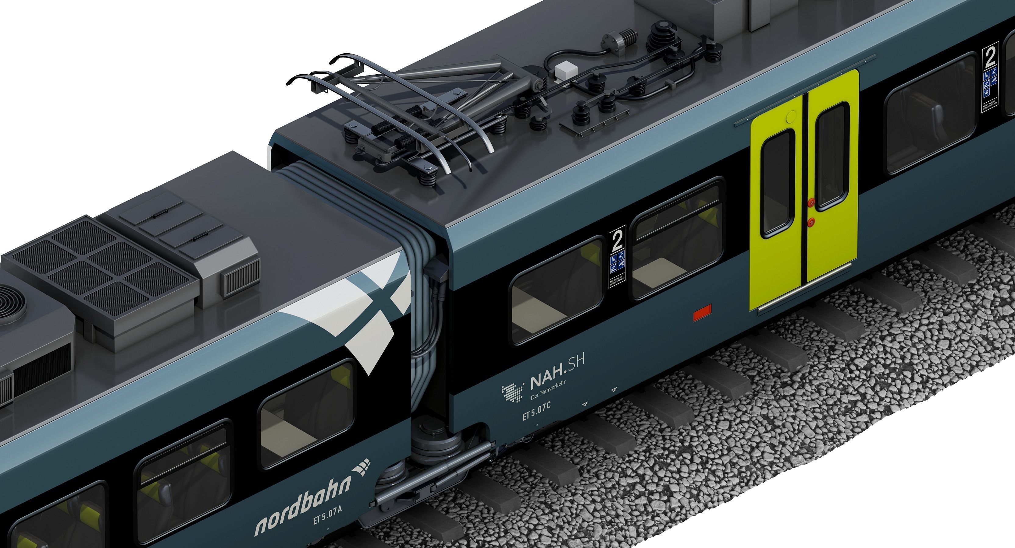 Stadler FLIRT 3 Nordbahn 3D model_14