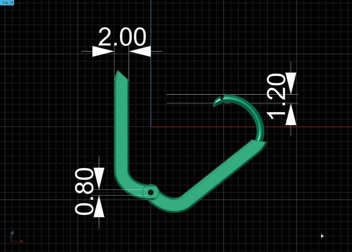 earrings 3D print model_19