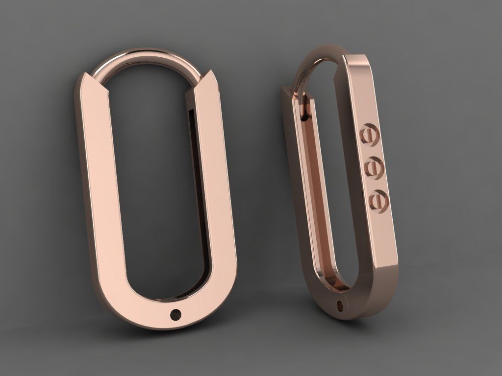 earrings 3D print model_2