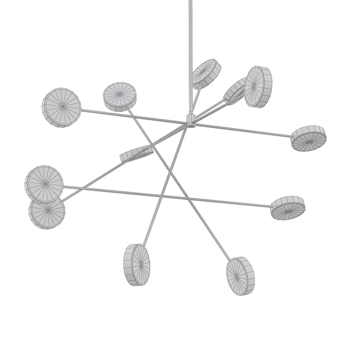 Brass Line Chaos 3D model_4