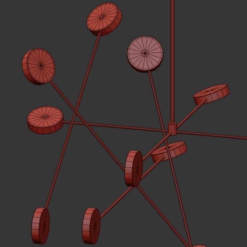 Brass Line Chaos 3D model_2