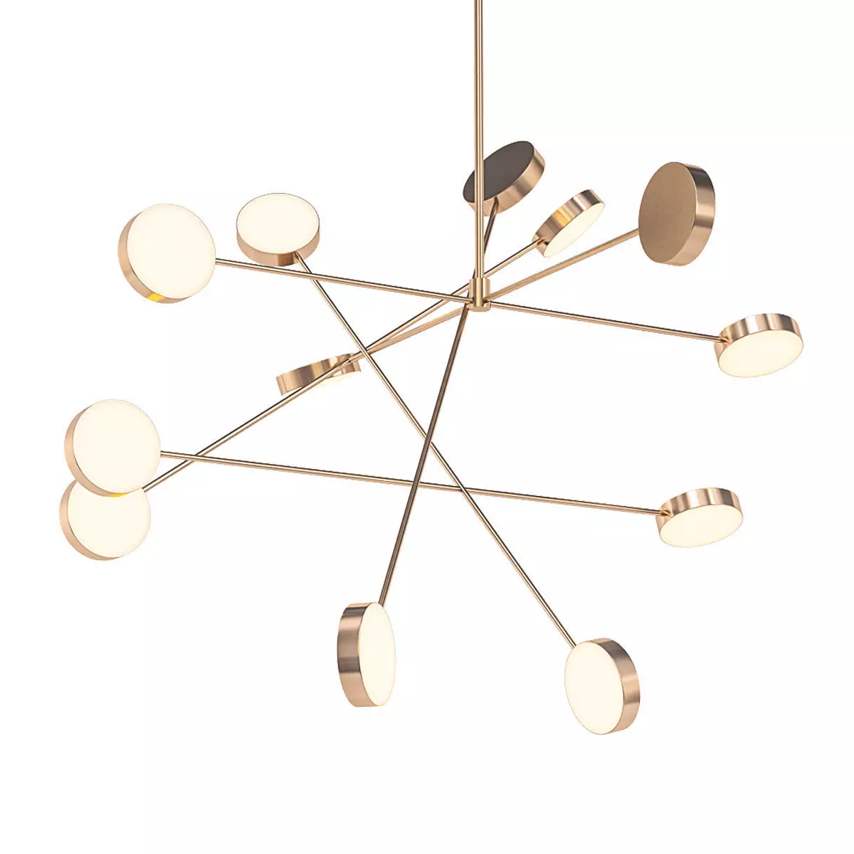 Brass Line Chaos 3D model_0