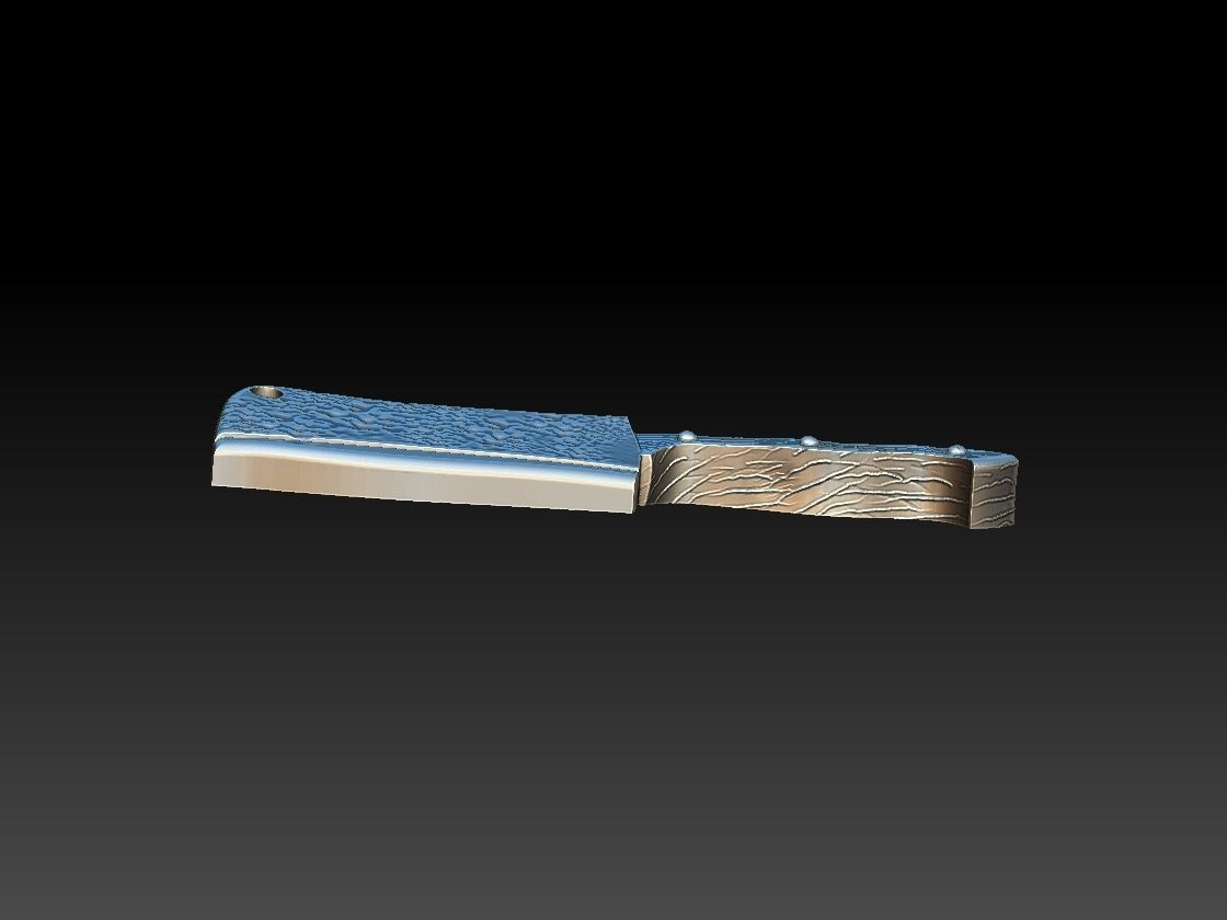 Cleaver Pendant 3D print model_1