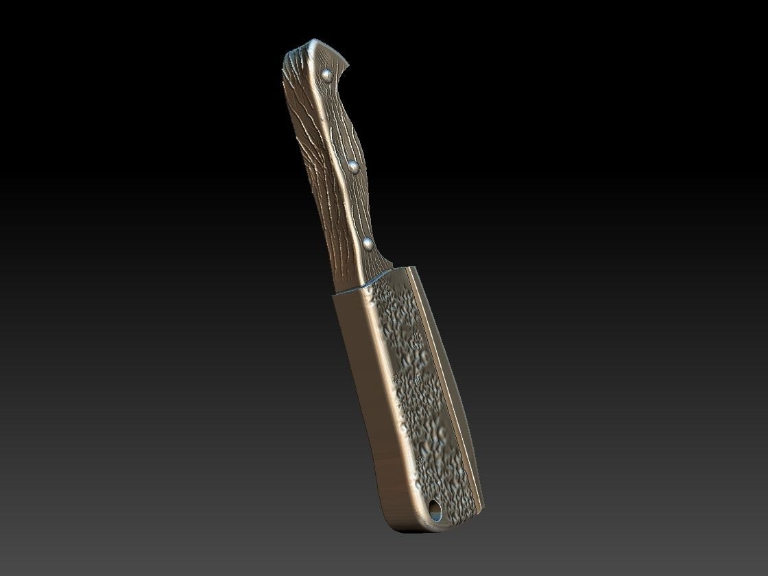Cleaver Pendant 3D print model_2