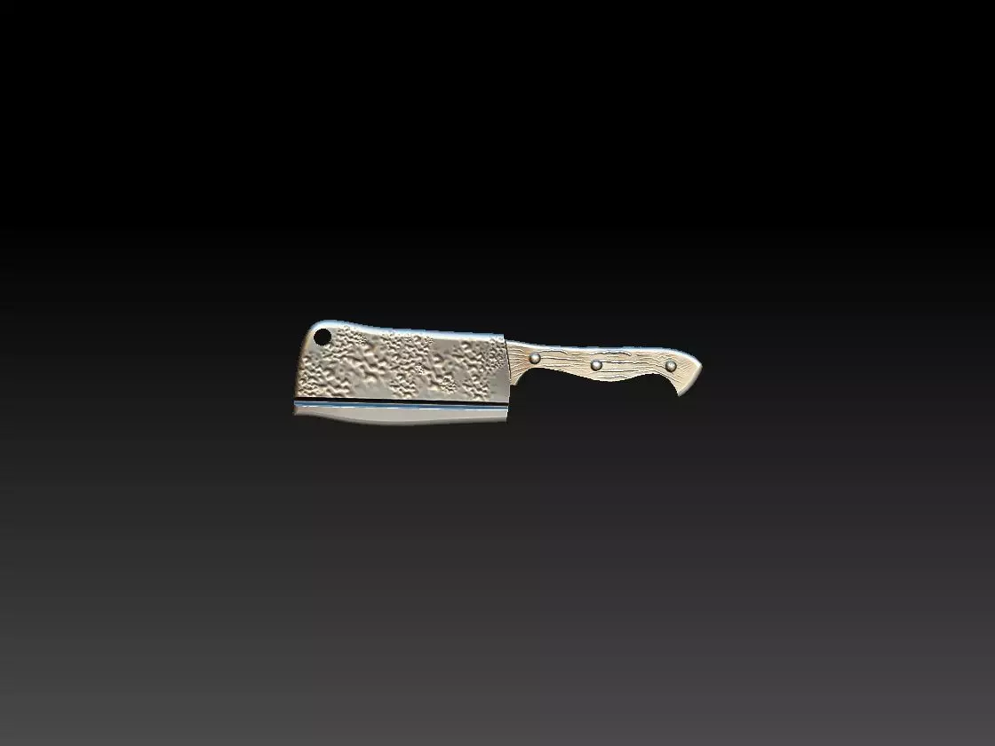 Cleaver Pendant 3D print model_0