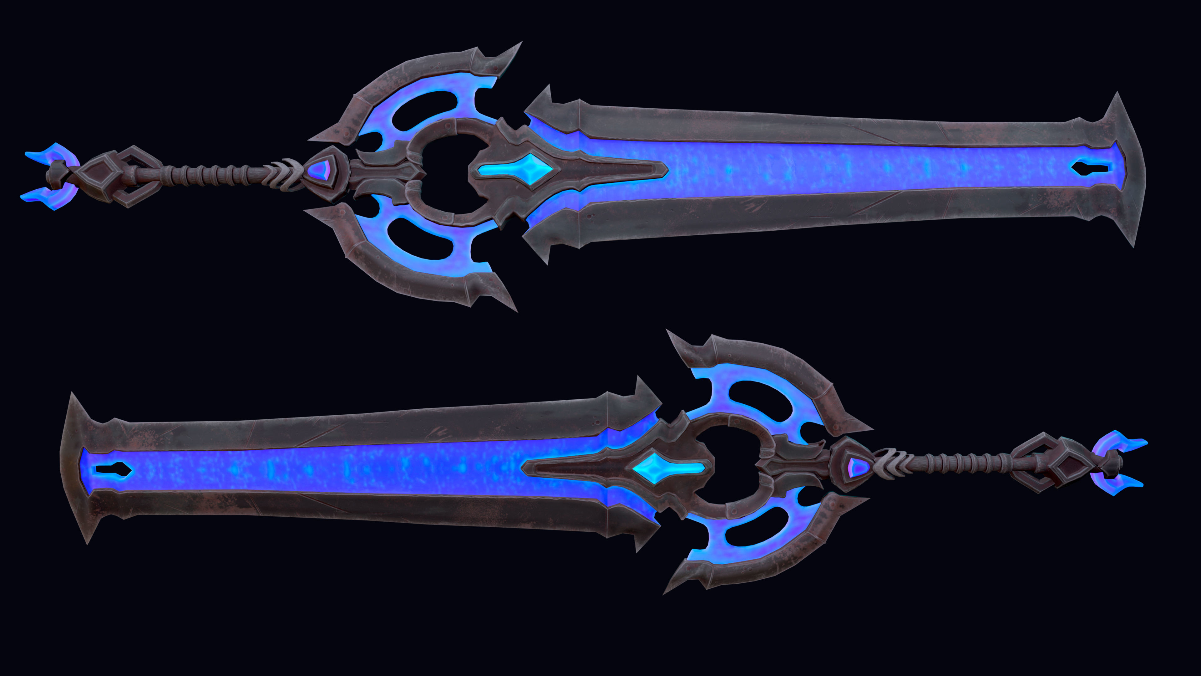 WEAPON BUNDLE - 5 Weapons Game Ready -  Low-poly 3D model_18