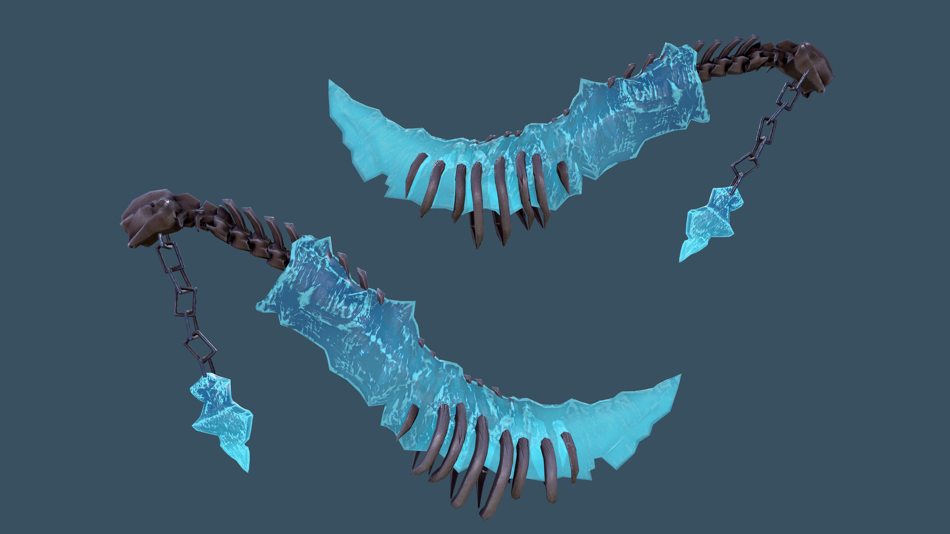 WEAPON BUNDLE - 5 Weapons Game Ready -  Low-poly 3D model_23