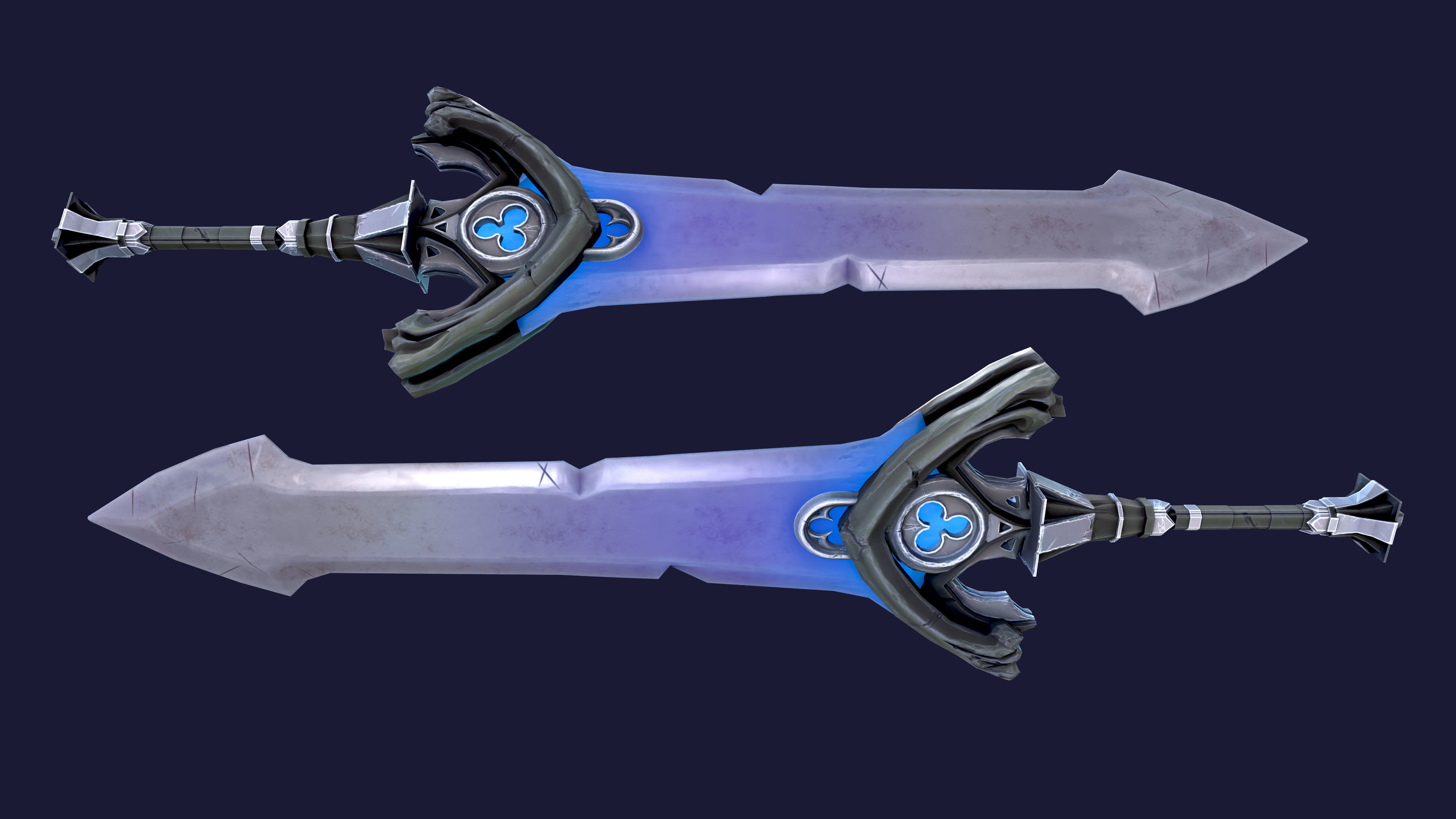 WEAPON BUNDLE - 5 Weapons Game Ready -  Low-poly 3D model_28