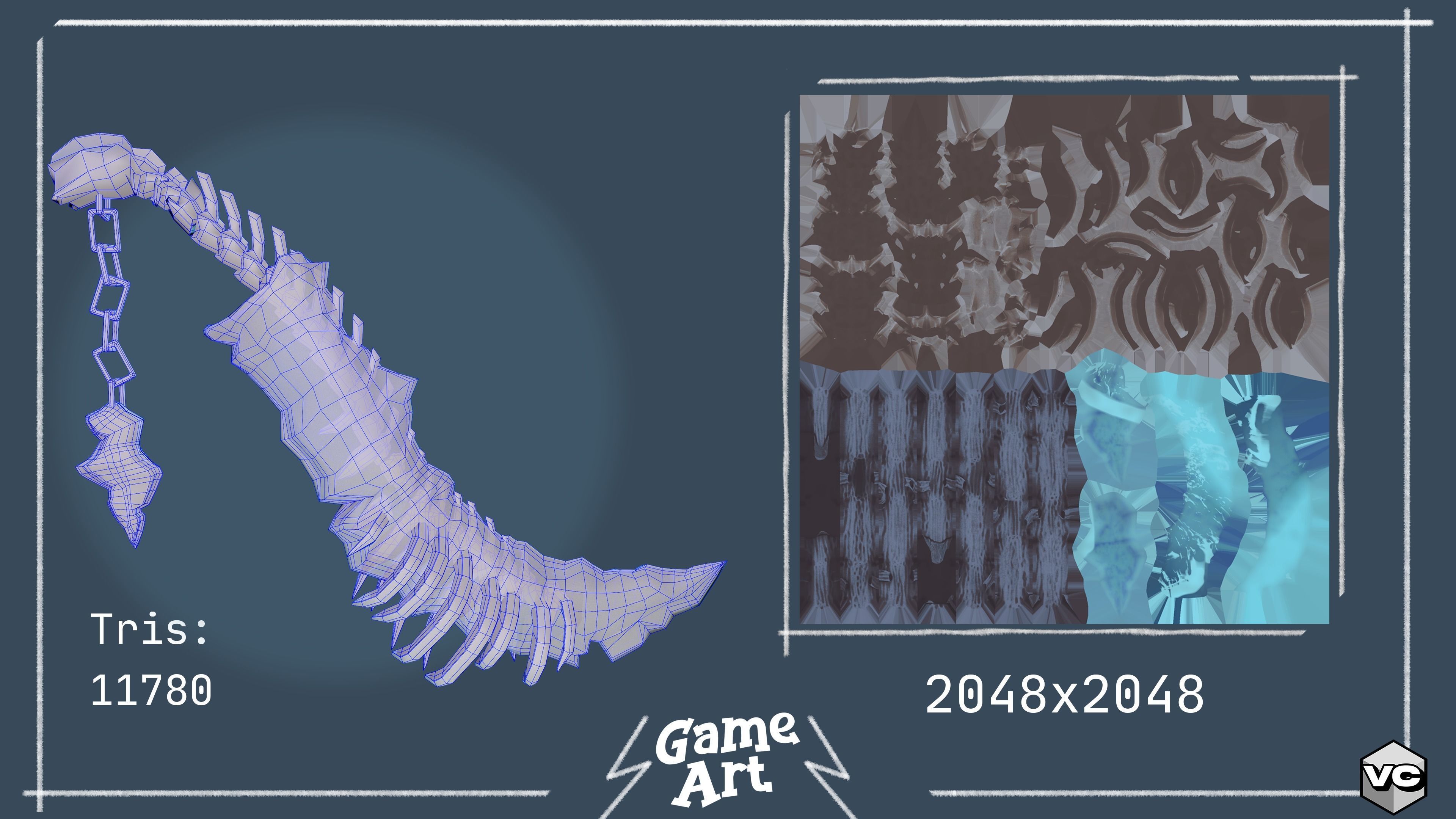 WEAPON BUNDLE - 5 Weapons Game Ready -  Low-poly 3D model_26