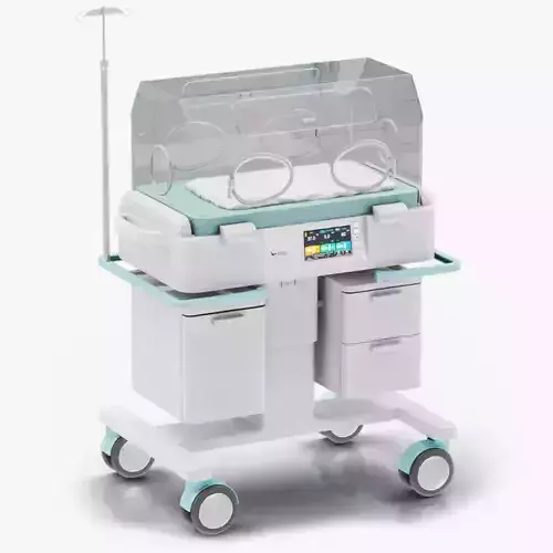 Baby Incubator Low-poly 3D model