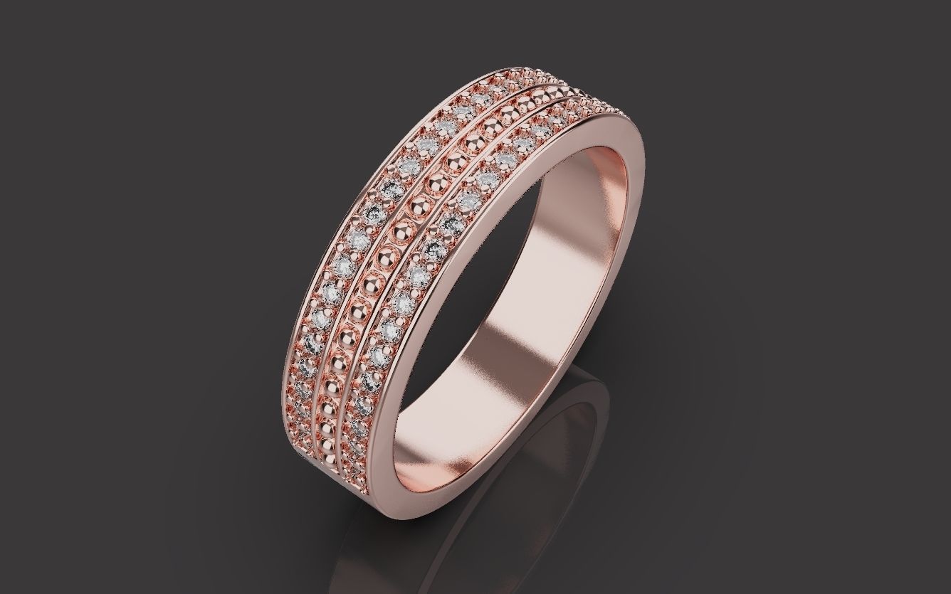 Wedding Rings 0094 3D print model_6
